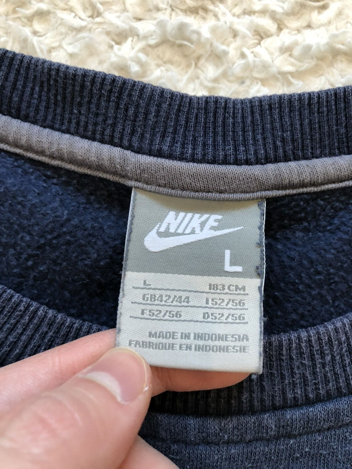Nike × Vintage Sweatshirt Nike Big Logo Vintage 00’s Y2K Size US L / EU 52-54 / 3 - 3 Thumbnail