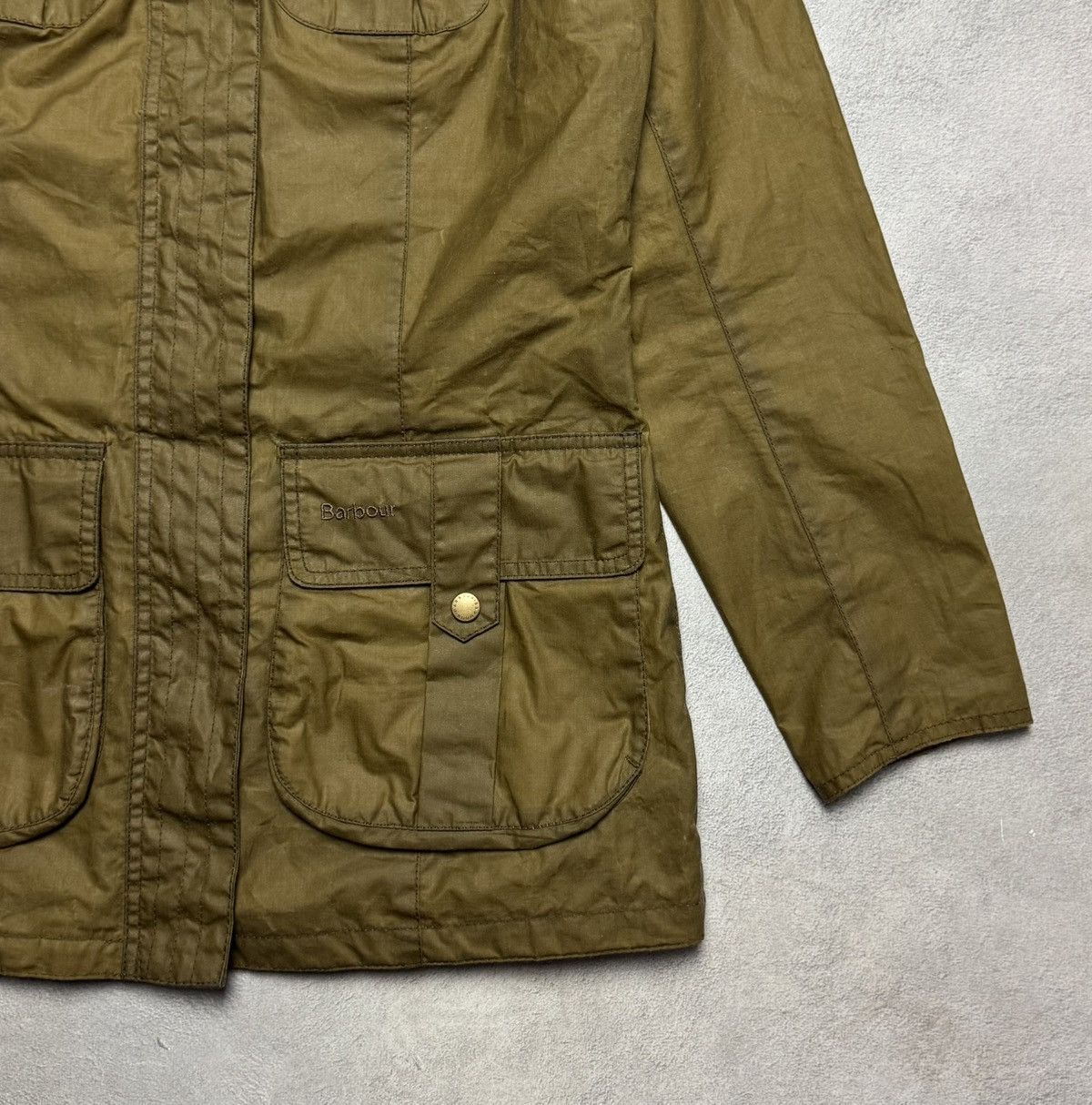 Barbour Barbour Defence Lightweight Wax Cotton Quilted Jacket Size M / US 6-8 / IT 42-44 - 6 Thumbnail