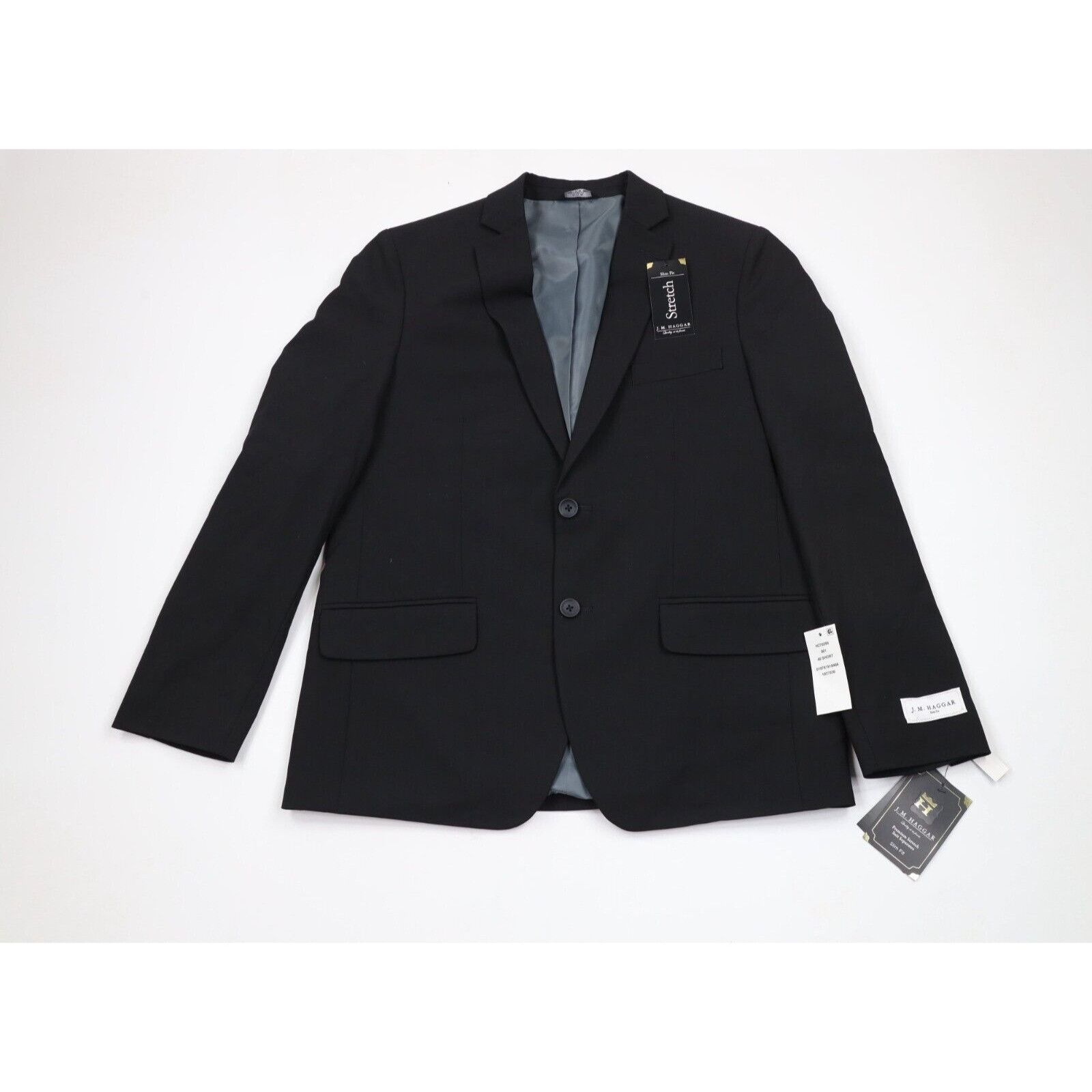 Vintage New Streetwear Slim Fit 2 Piece Stretch Wedding Suit Size 40S - 2 Thumbnail