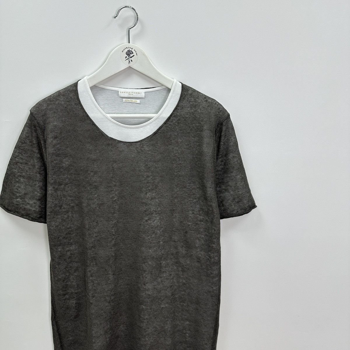 Daniele Fiesoli Daniele Fiesoli Extra Fine Linen tee Italy designer luxury Size US M / EU 48-50 / 2 - 2 Thumbnail