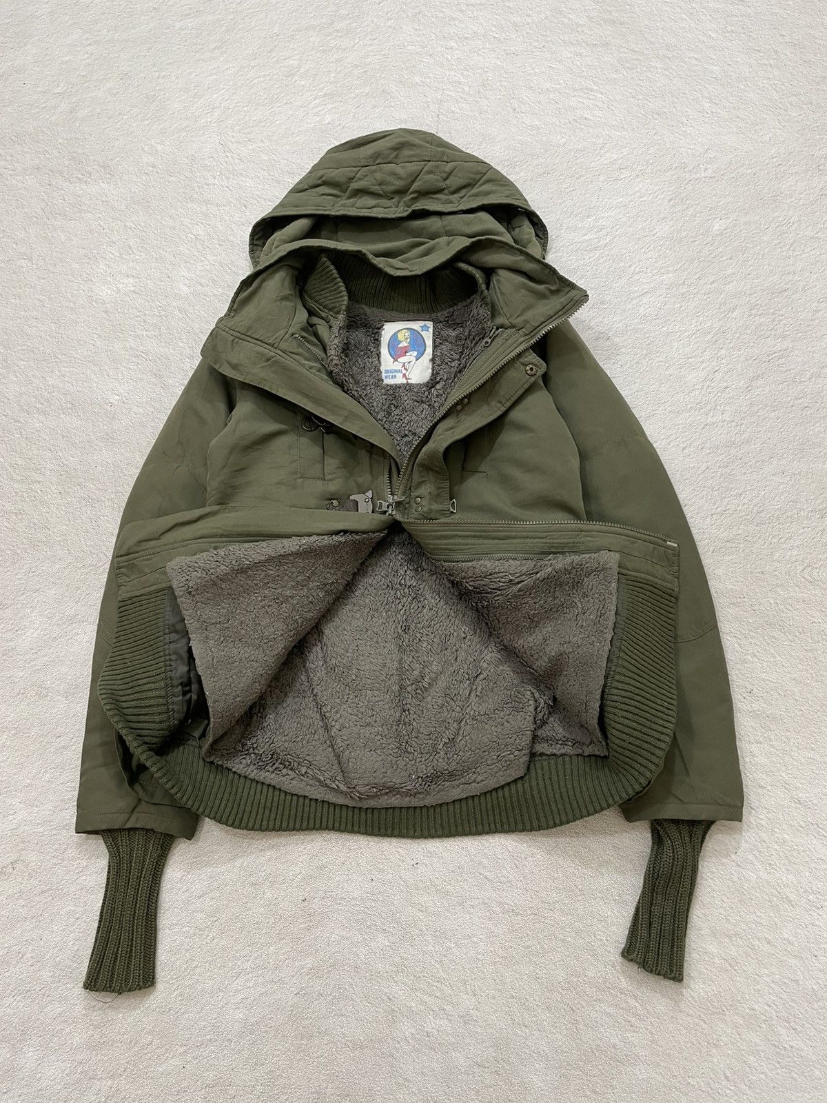 Japanese Brand Olive Military Buckle Jacket Hooded Utility Parka Balenciaga Size US L / EU 52-54 / 3 - 5 Thumbnail