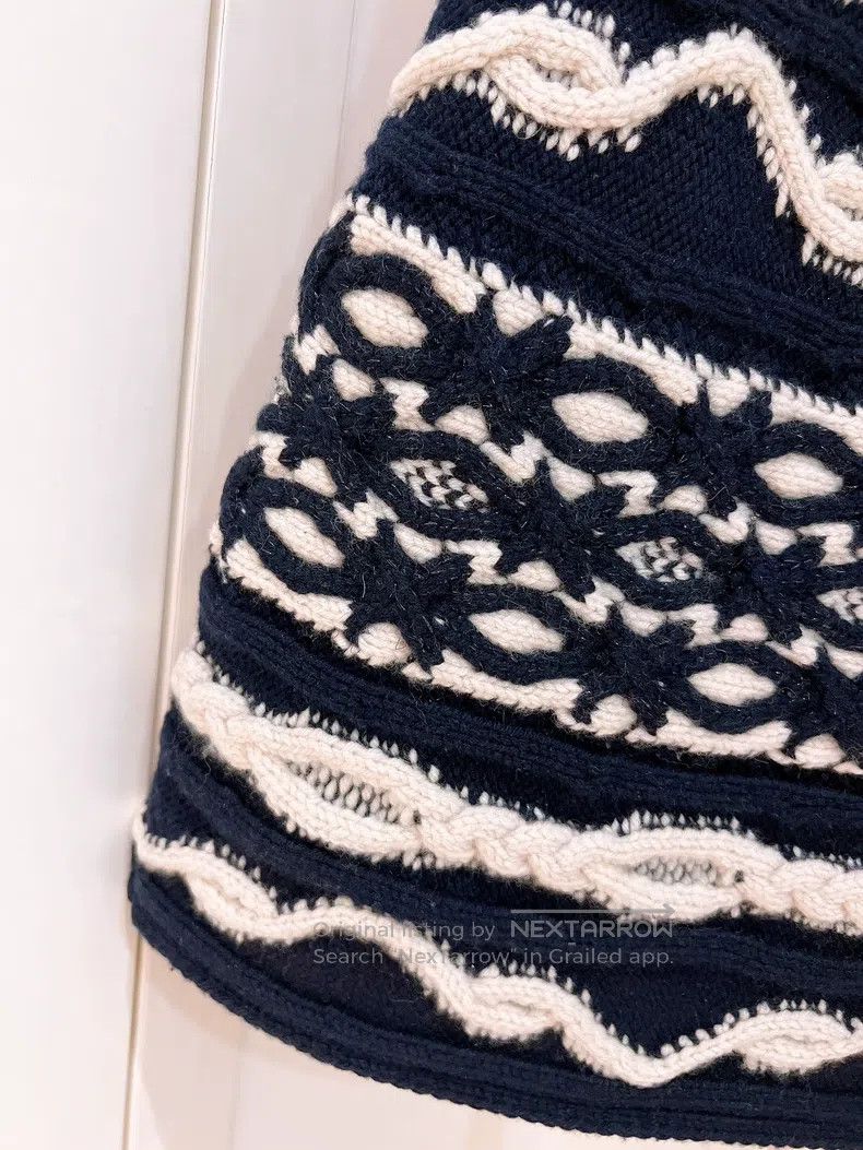 Chanel Chanel Hamburg series blue and white woven skirt Size 24" / US 00 / IT 34 - 4 Thumbnail
