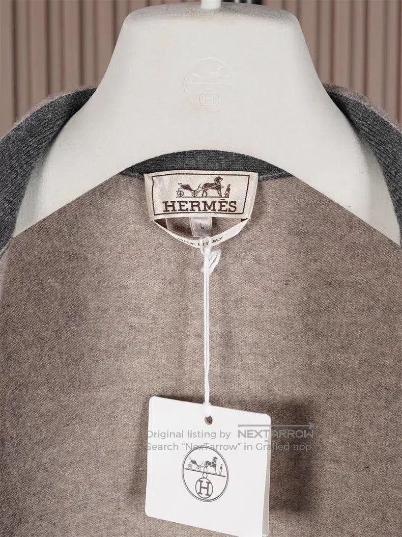 Hermes Hermes Men's 25-style cashmere cardigan Size US L / EU 52-54 / 3 - 6 Thumbnail