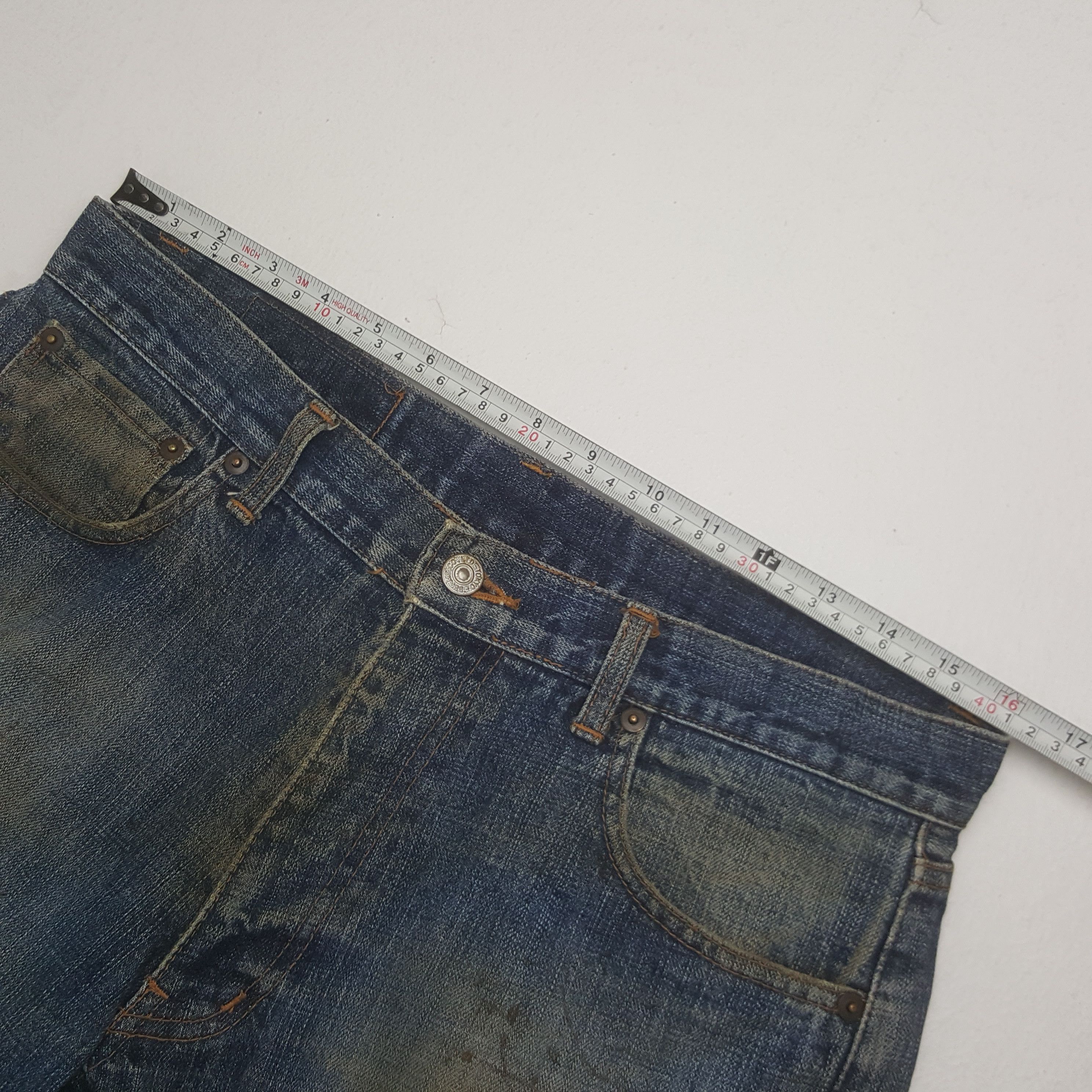 Vintage Vintage Beams Japanese Brand Distressed Shorts Denim Jeans Size US 32 / EU 48 - 9 Thumbnail