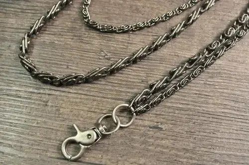 Jewelry Double Chain Trousers Pants Key Chains Size ONE SIZE - 4 Thumbnail