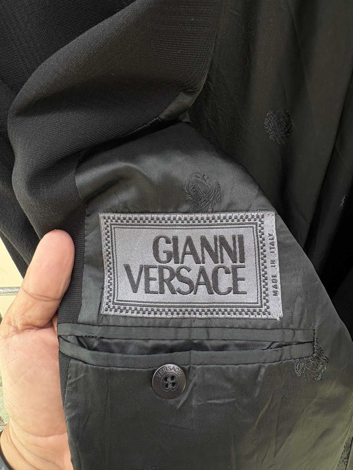 Versace Versace black blazer jacket Size 46R - 18 Thumbnail