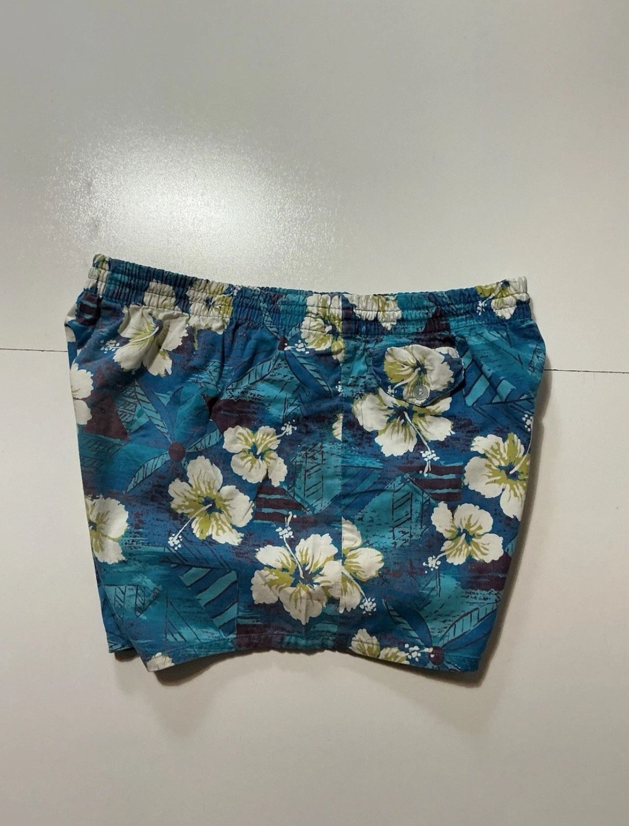 Vintage Vintage 50s 60s Made In California Hawaiian Swim Shorts Size US 36 / EU 52 - 2 Thumbnail