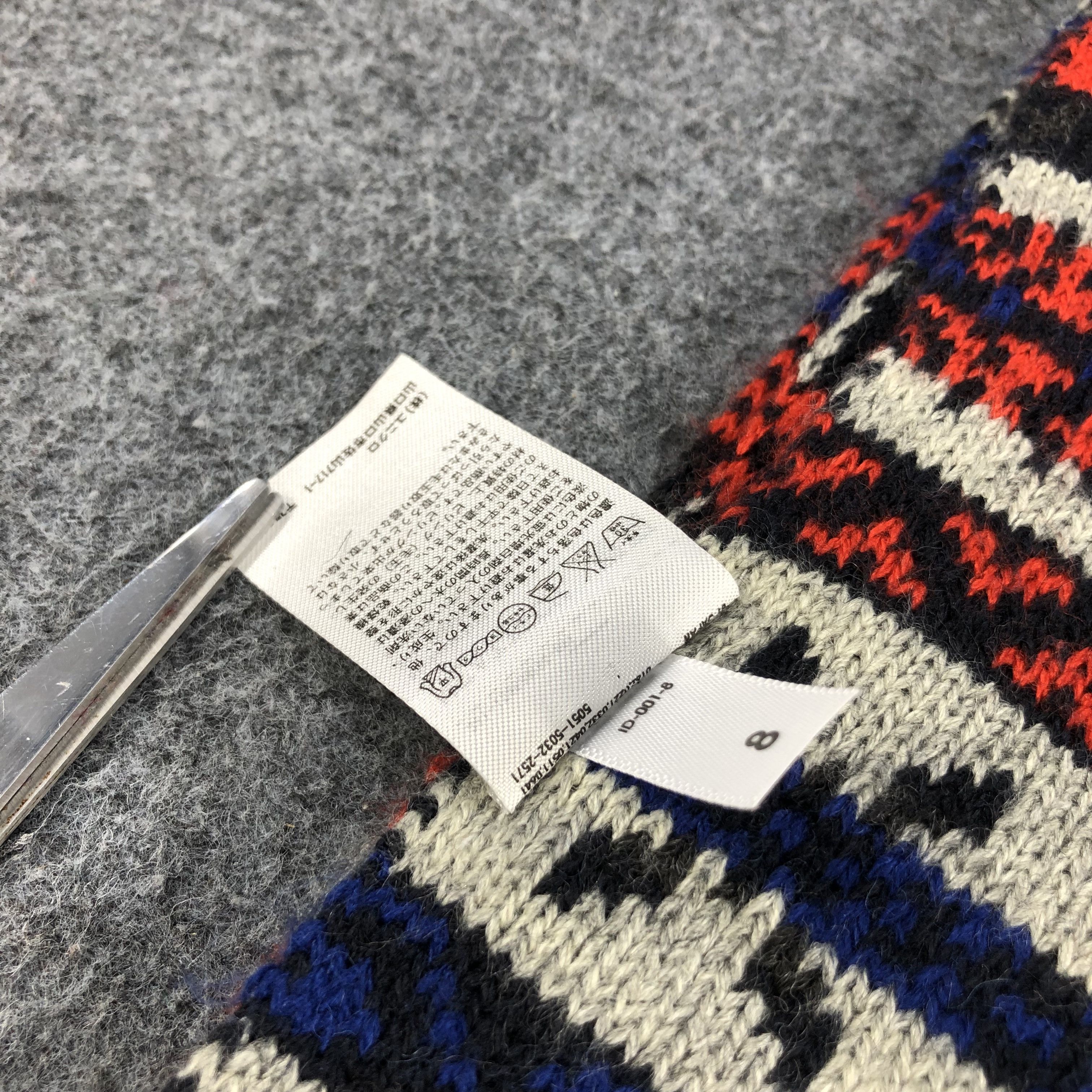 Uniqlo Uniqlo Fair Isle Wool Scarf Muffler V652 Size ONE SIZE - 5 Thumbnail