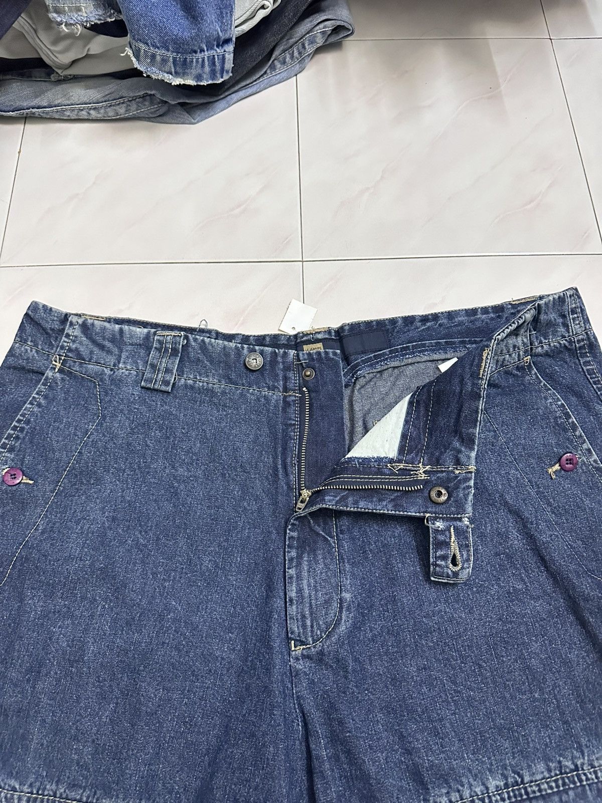 Marithe + Francois Girbaud 2000 Marithe Francois Gibraud MFG Jorts Y2K Avant Garde Jnco Size US 40 / EU 56 - 6 Thumbnail