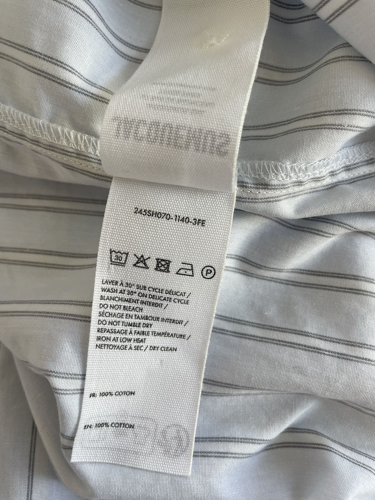 Jacquemus Jacquemus Long Sleeve Shirt - Blue Stripe Size US M / EU 48-50 / 2 - 10 Thumbnail