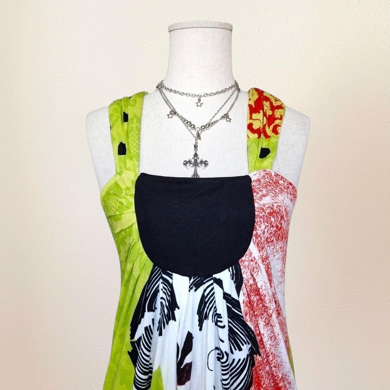 Custo Barcelona Paramita Funky Multicolored Mini Dress, y2k, 00s, funky Size M / US 6-8 / IT 42-44 - 5 Thumbnail