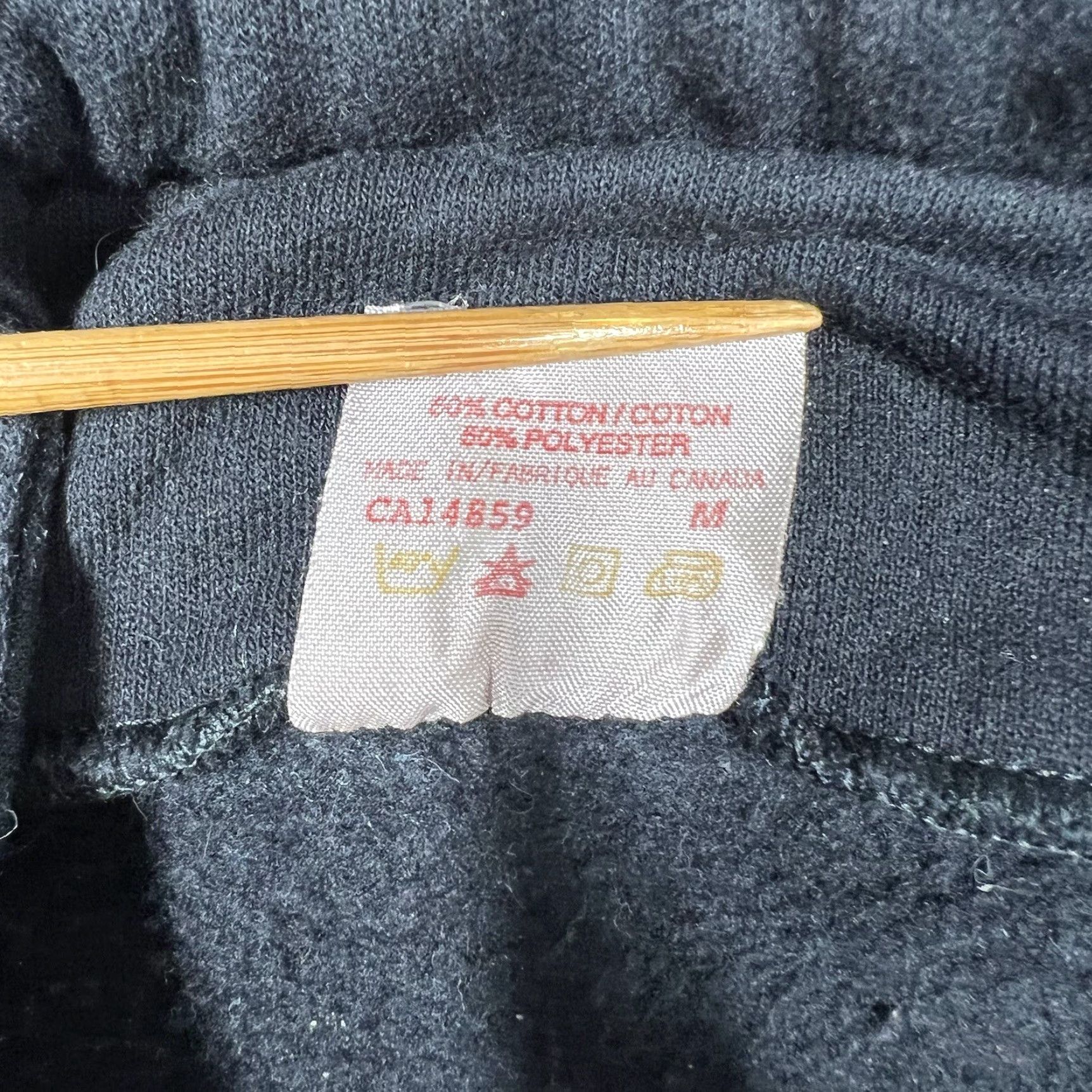 Vintage Daquin Men's Sweatshirt Pullover Long Sleeve Black 80s 90s Northern Lights Canada Churchill Manitoba Graphic Print Vintage Size US M / EU 48-50 / 2 - 7 Thumbnail
