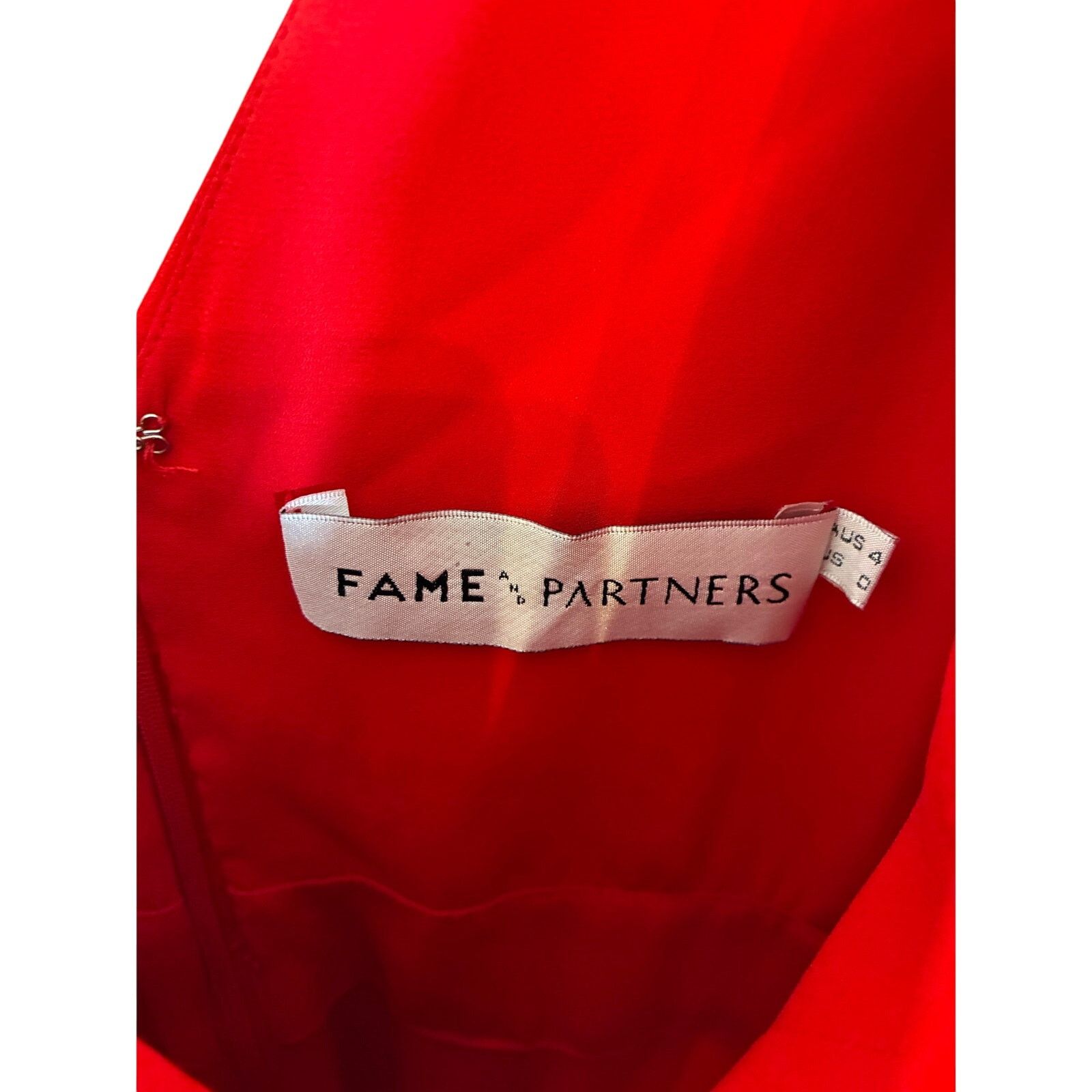REVOLVE Revolve Fame and Partners Red Ruffle Jumpsuit Wedding 0 Size 25" / US 0 / IT 36 - 4 Thumbnail