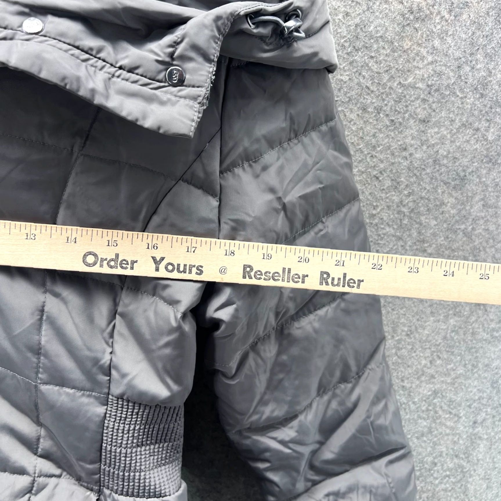 Cole Haan Cole Haan Puffer Coat Womens M Gray Hooded Quilted Down Jacket Size M / US 6-8 / IT 42-44 - 7 Thumbnail