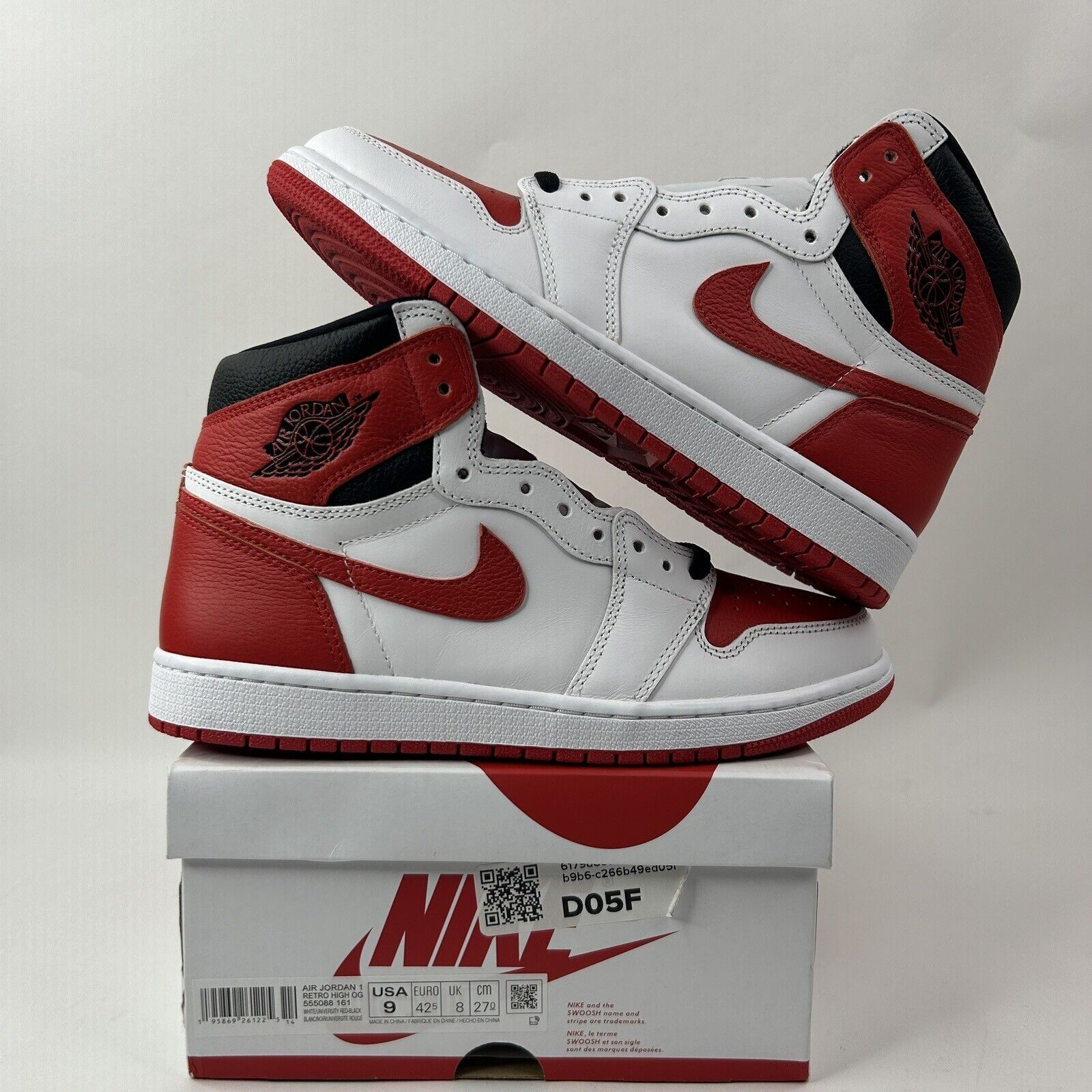 Nike Nike Air Jordan 1 Retro High OG “Heritage/White Red” 2024 Size US 9 / EU 42 - 1 Thumbnail
