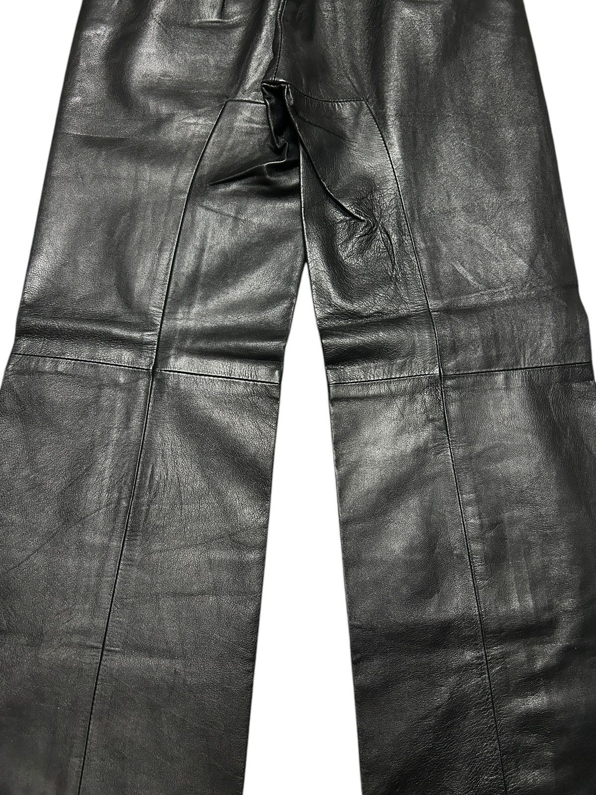 Vivienne Westwood 90s Sailor Leather Trousers Size 28" / US 6 / IT 42 - 11 Thumbnail