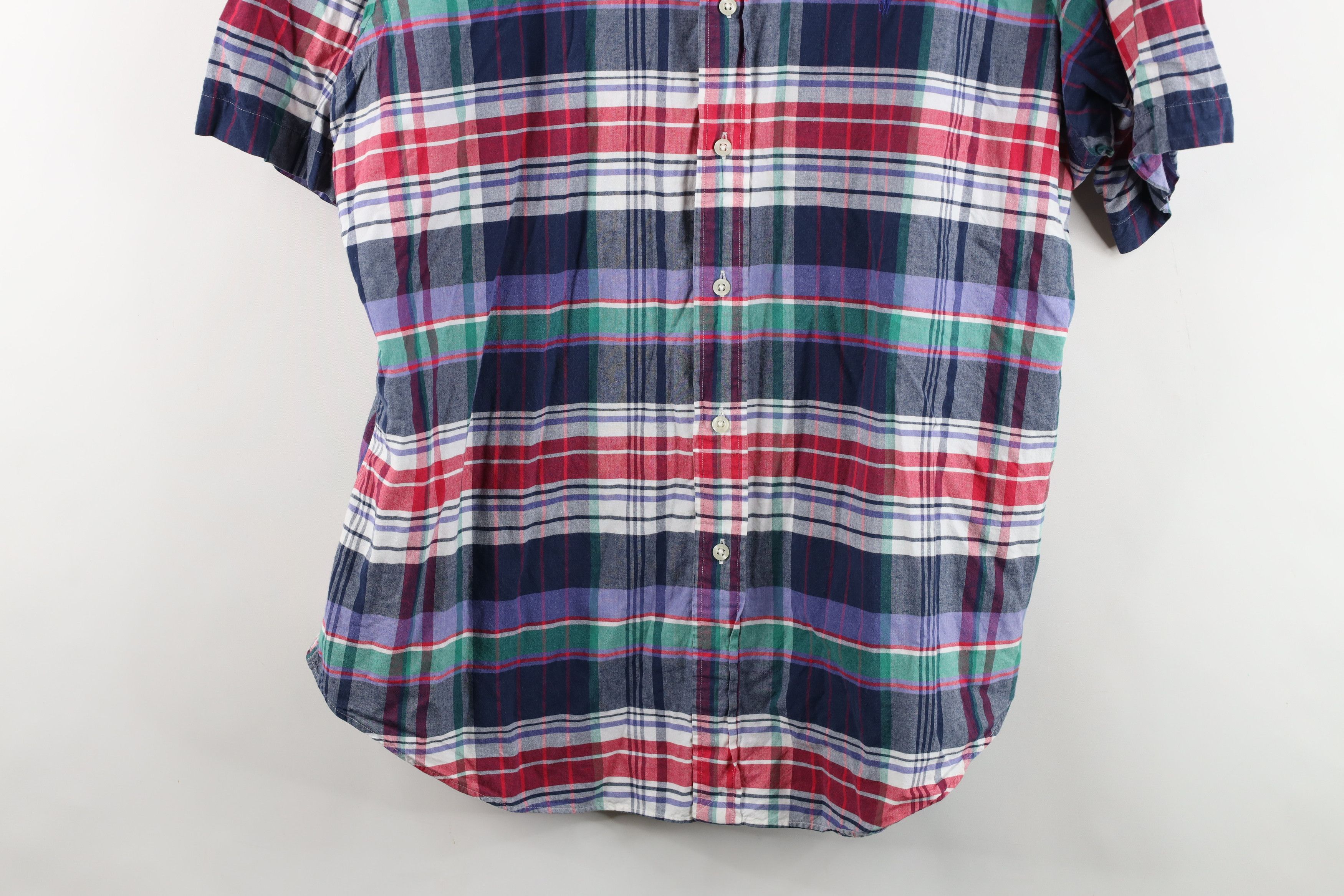 Ralph Lauren Vintage 90s Ralph Lauren Madras Plaid Button Down Shirt Size US XL / EU 56 / 4 - 3 Thumbnail
