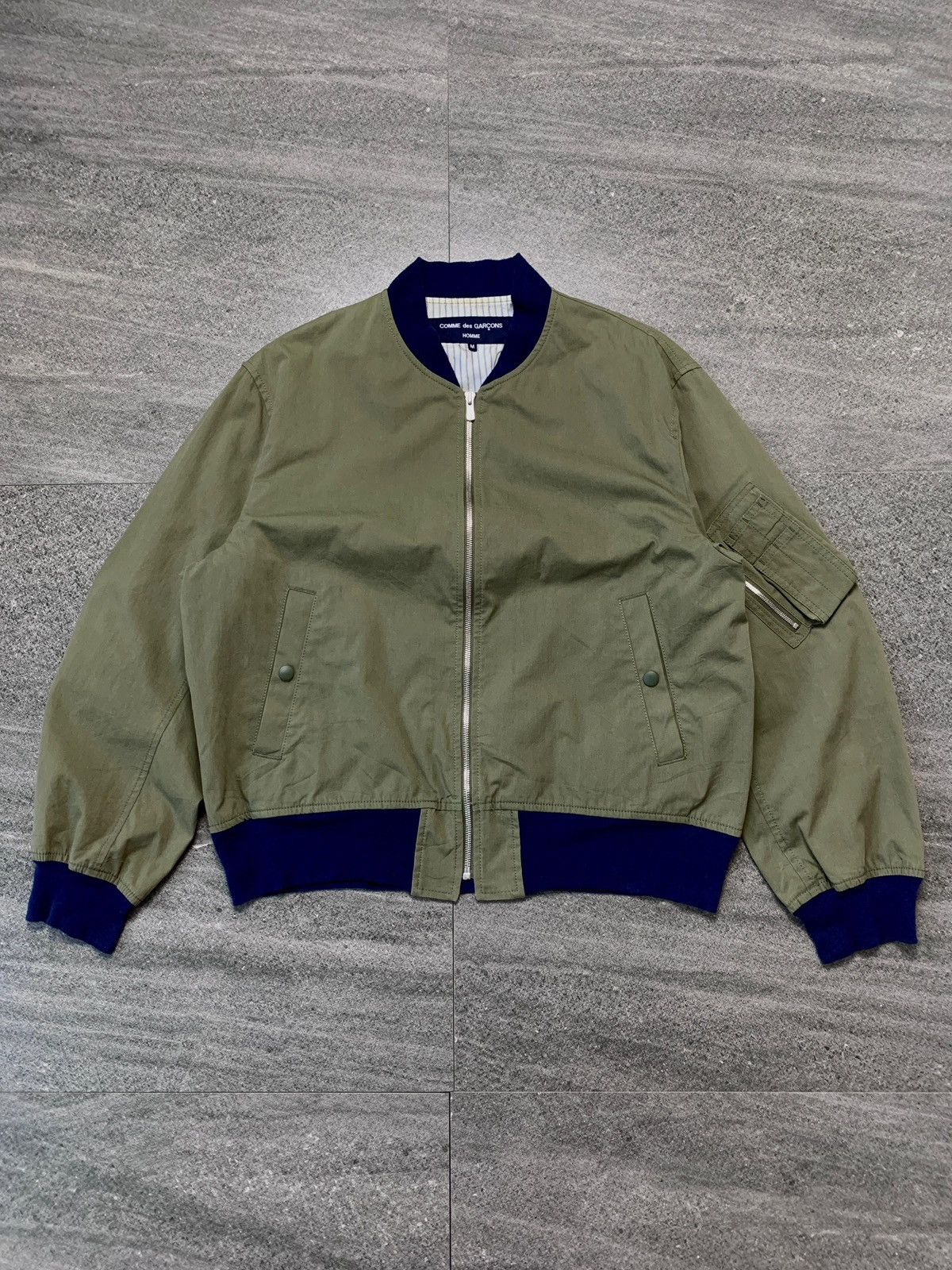 Comme des Garcons Homme FREE TAX! AD 2017 Military Bomber Jacket 