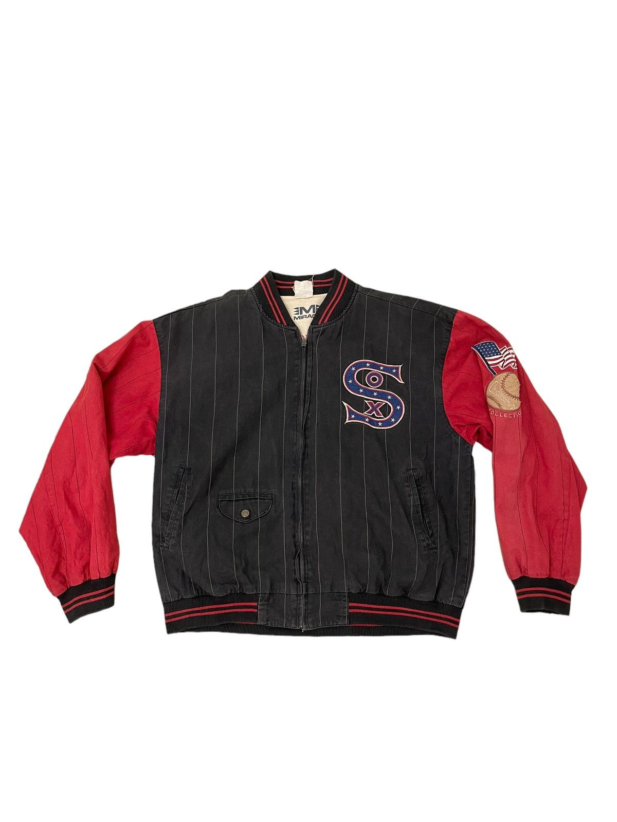 Sports Specialties Reversible Vtg 90s Chicago White Sox MLB Varsity Jacket 5🟩6 Size US L / EU 52-54 / 3 - 6 Thumbnail