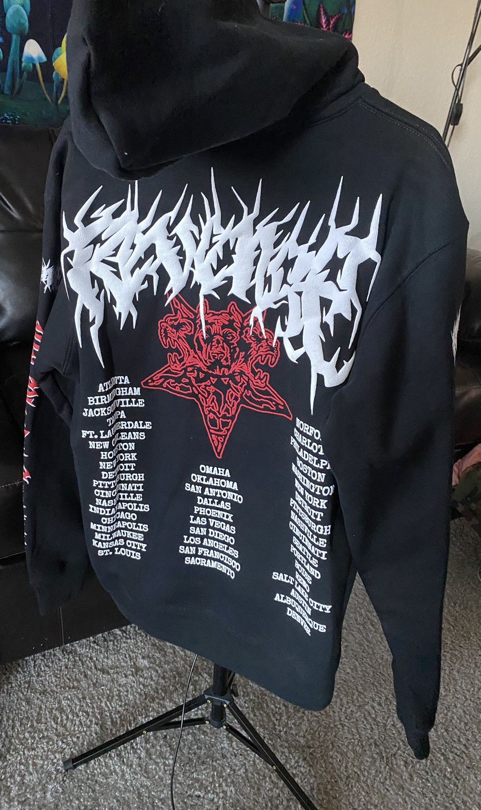 City Morgue × Revenge Revenge X City Morgue tour city hoodie Size US S / EU 44-46 / 1 - 2 Thumbnail
