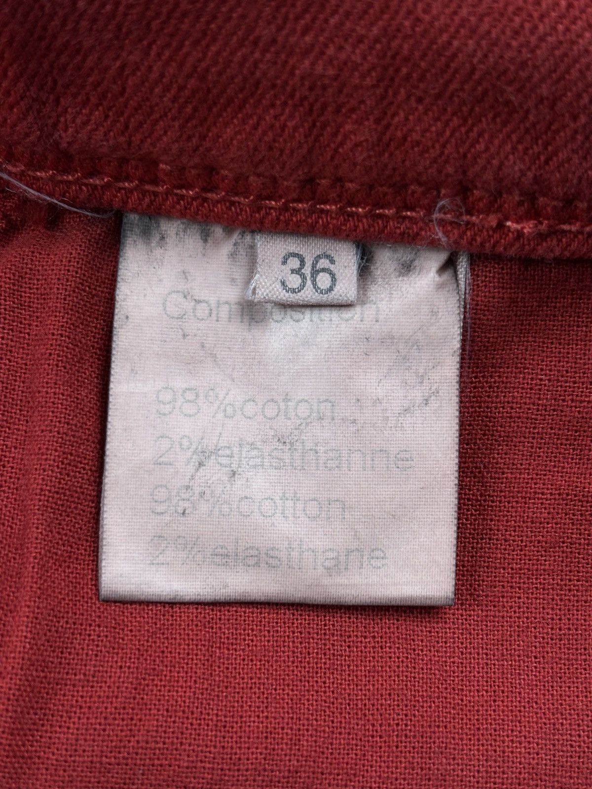 Balmain S/S 2011 Christophe Decarnin Red Washed-out Biker Jeans Size 30" / US 8 / IT 44 - 14 Thumbnail