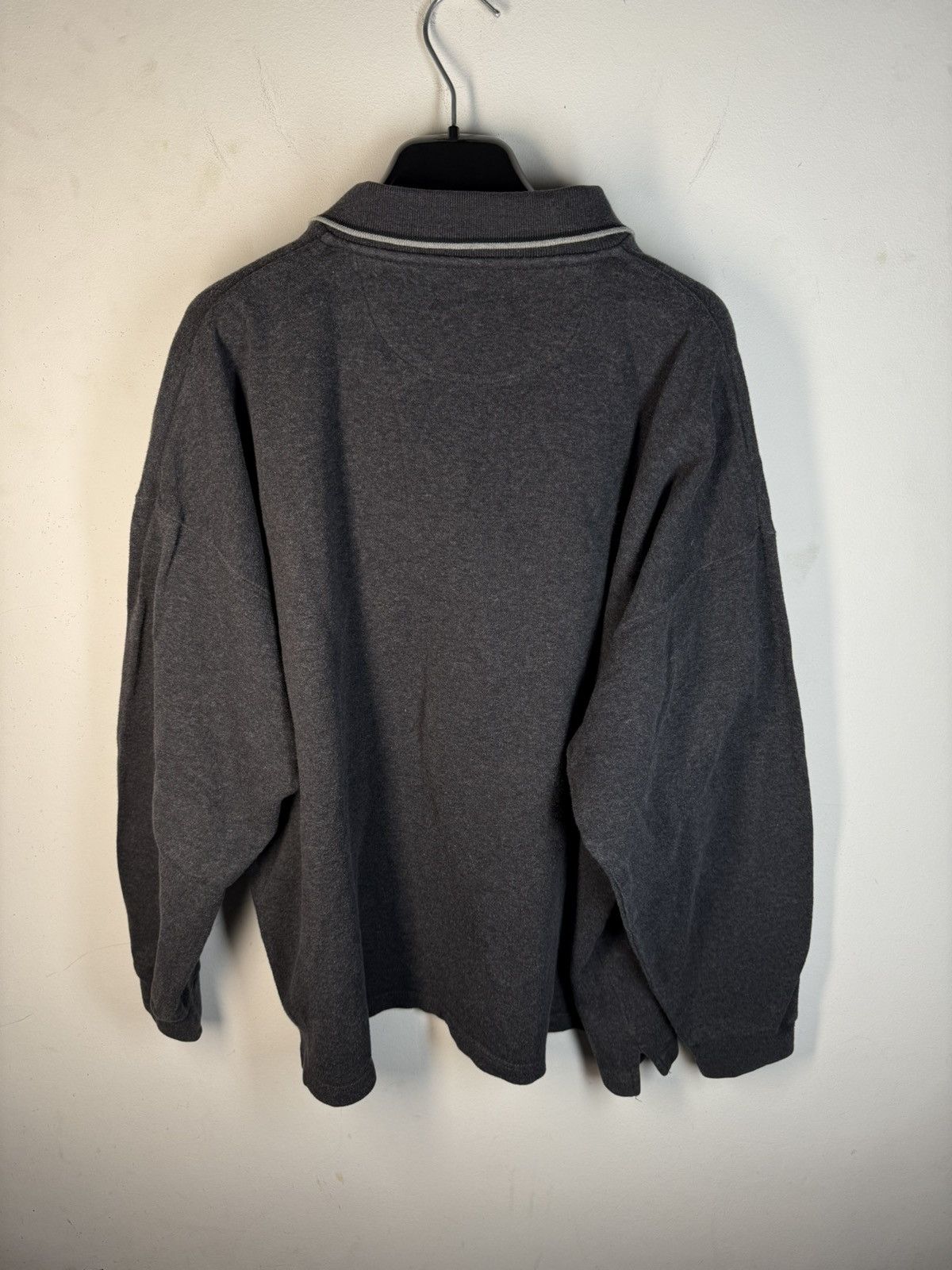 Yves Saint Laurent 90s YSL Sweatshirt 1/4 Quarter Zip Grey Vintage Sweater Size US XXL / EU 58 / 5 - 16 Thumbnail