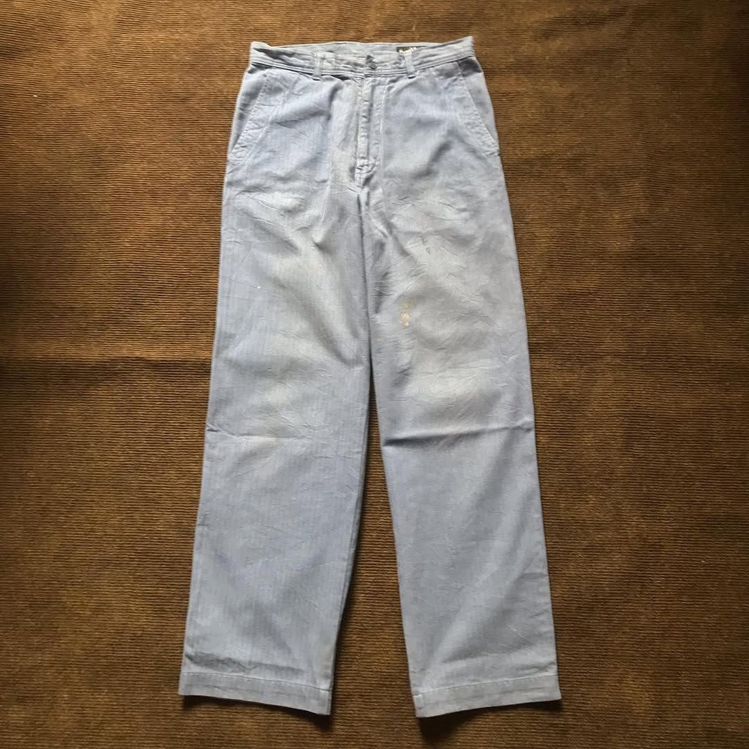 Margaret Howell × Other UK × Vintage Vintage Margaret Howell Of england Casual Chinos grey blue Size US 34 / EU 50 - 2 Thumbnail