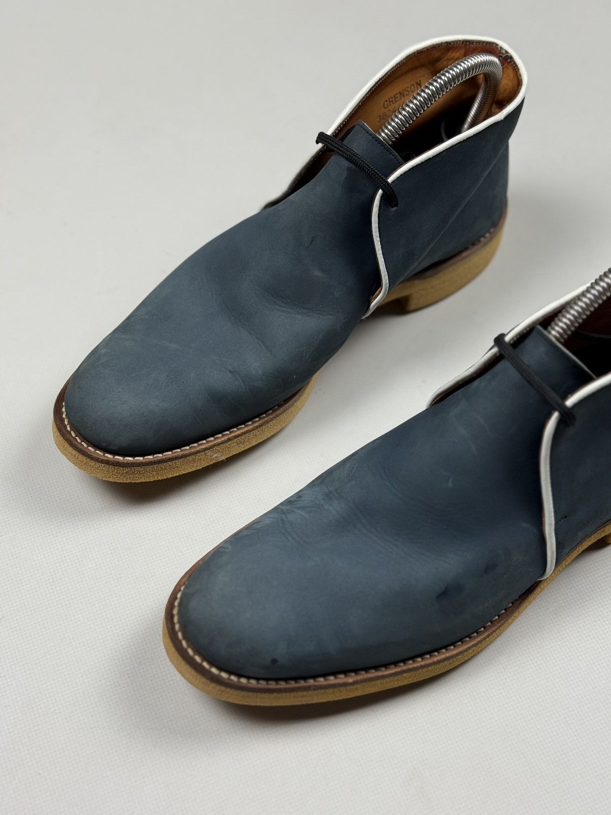 Grenson Grenson Men’s Leather Lace Up Formal Desert Boots Shoes Size US 8.5 / EU 41-42 - 10 Thumbnail