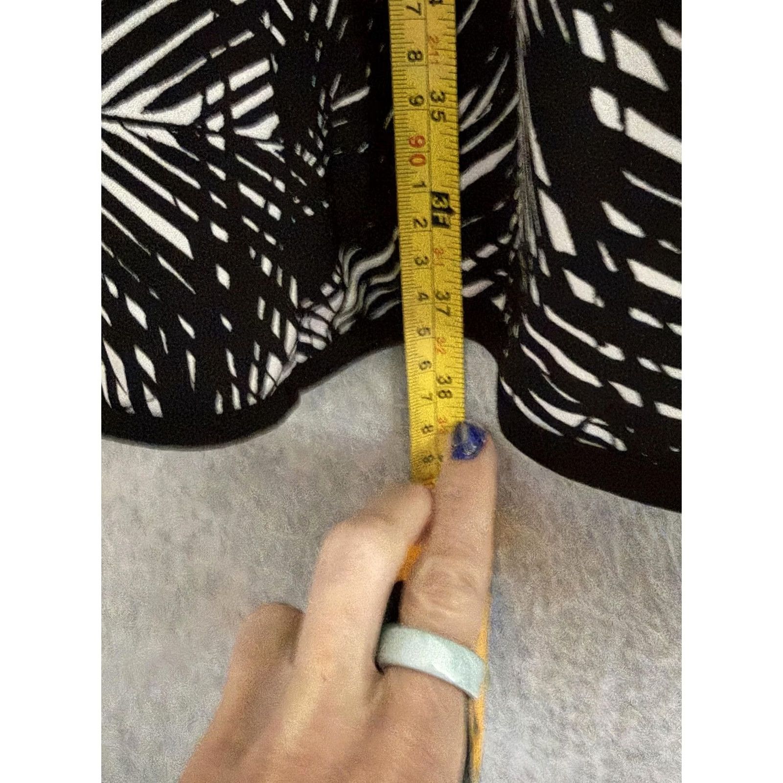 Vintage MICHAEL Michael Kors Dress Womens L Black Tropical Floral Bell Sleeve Jersey Size L / US 10 / IT 46 - 7 Thumbnail