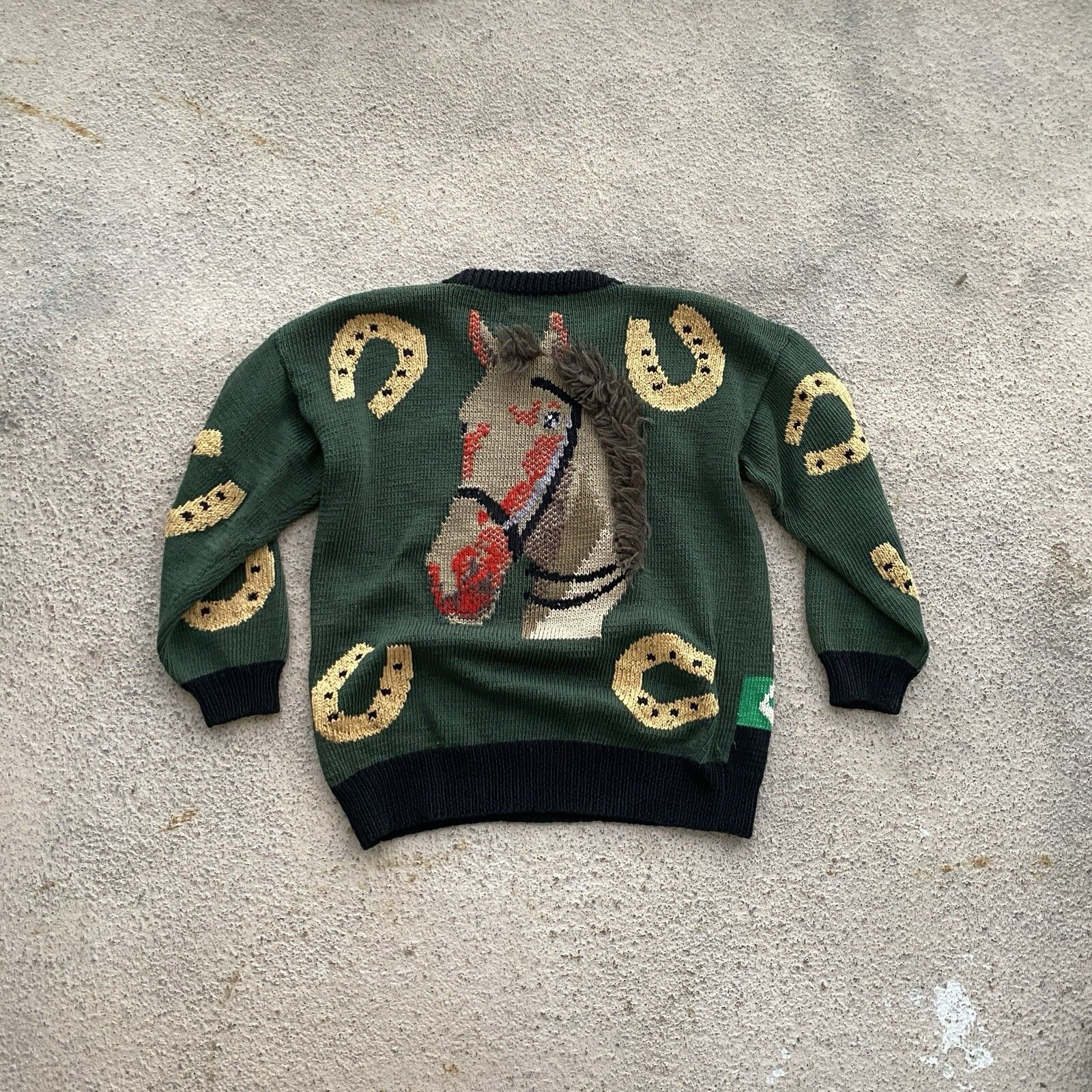 Vintage Vintage BEREK 80s Horse Marta knit sweater Aztec vibe Coogi Size US L / EU 52-54 / 3 - 2 Thumbnail