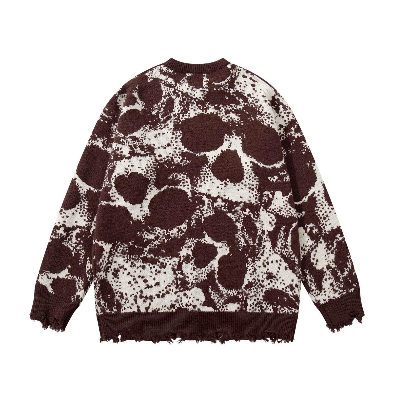 Japanese Brand Dark Skull Destroyed Knit Sweater Size US M / EU 48-50 / 2 - 2 Thumbnail