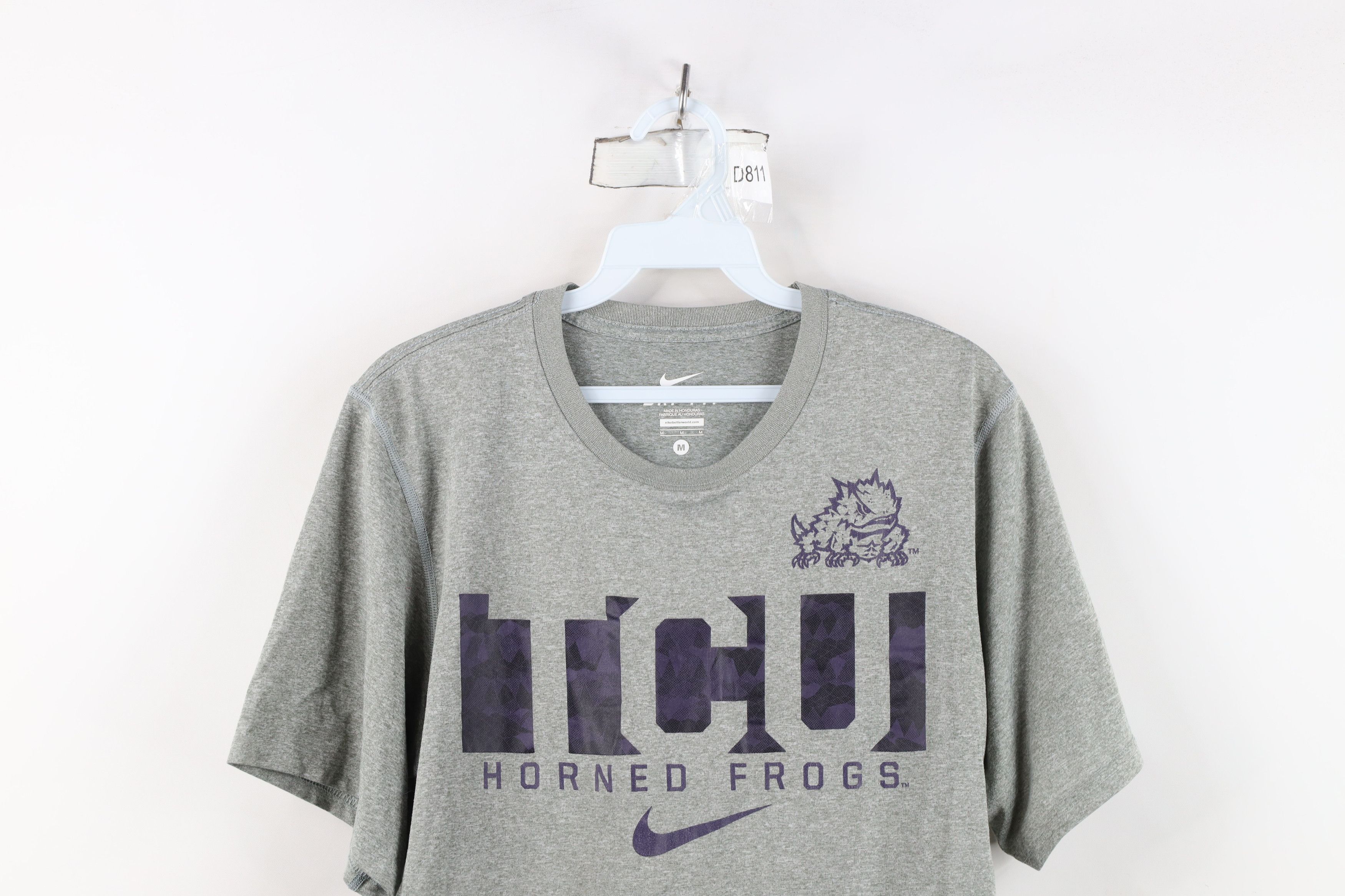 Nike Center Swoosh TCU Horned Frogs Short Sleeve T-Shirt