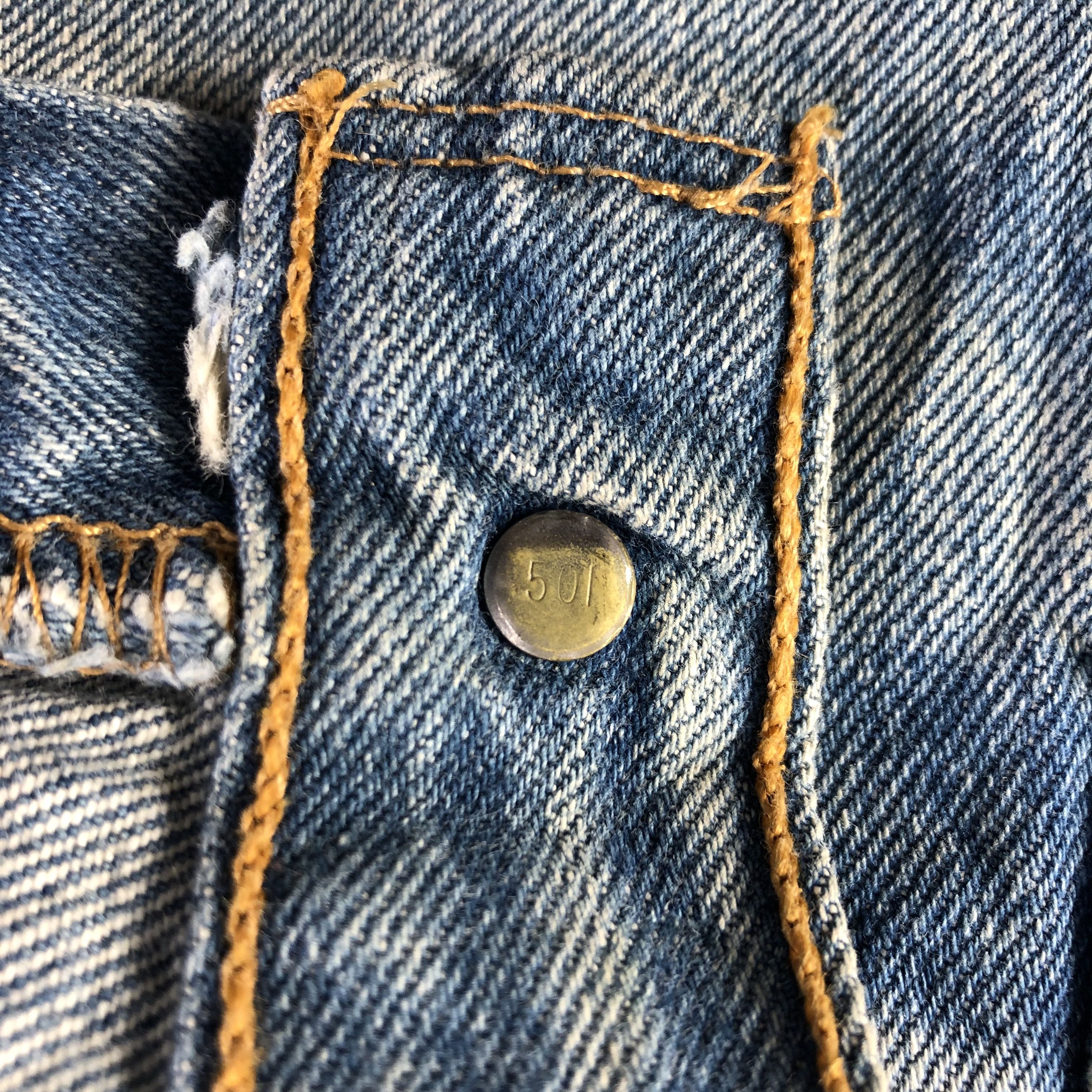 Levi's Vintage 90s Levis 501 Jeans-J4593 Size US 27 - 9 Thumbnail