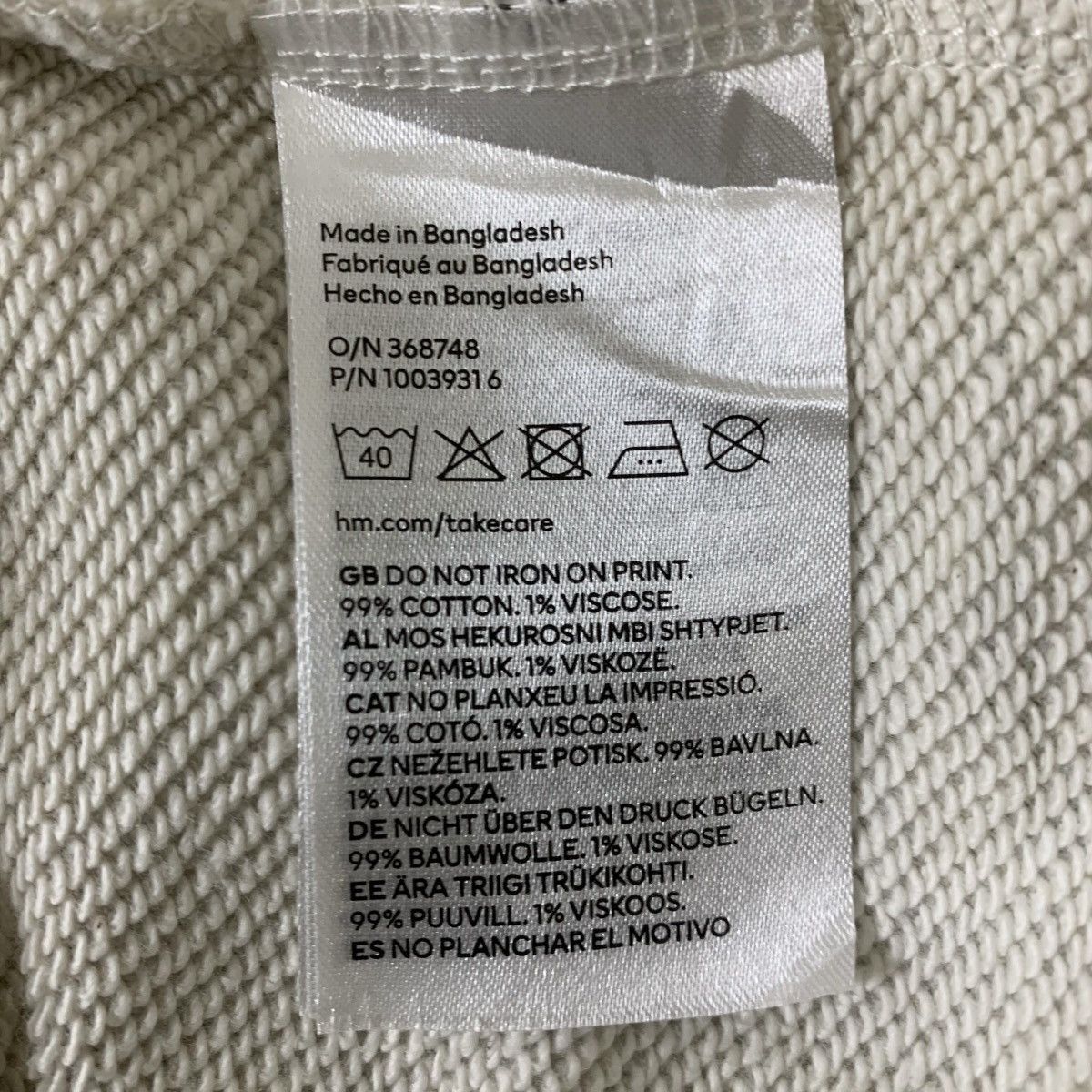 H&M H&M Hannes & Mauritz Japanese Brand Streetwear sweatshirt Size US L / EU 52-54 / 3 - 9 Thumbnail