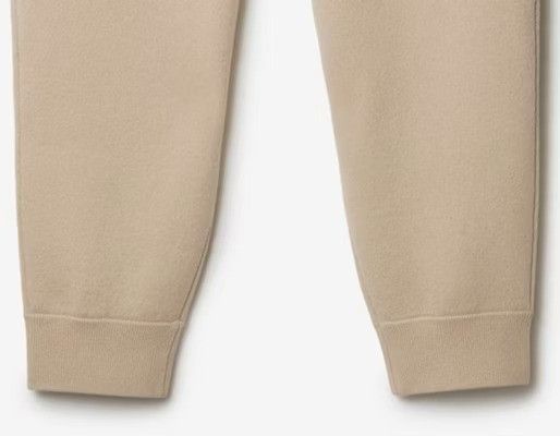 Burberry o1w1db10326 Solid Logo Sweatpants & Joggers in Beige Size US 36 / EU 52 - 3 Thumbnail