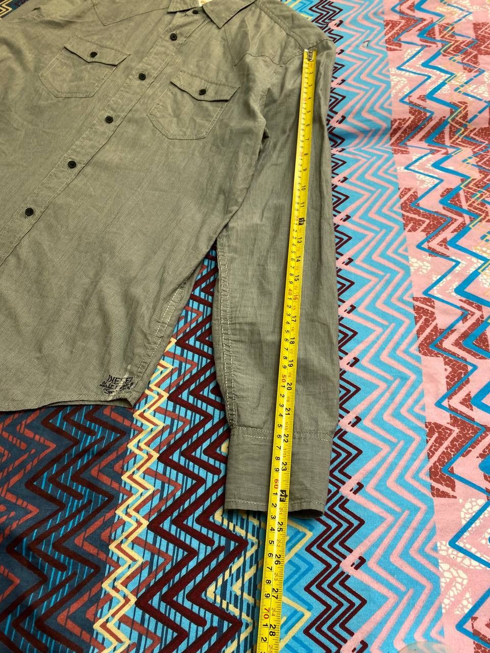 Diesel × Japanese Brand Diesel Cyber Embroidared Vintage Shirt Size M Size US M / EU 48-50 / 2 - 15 Thumbnail