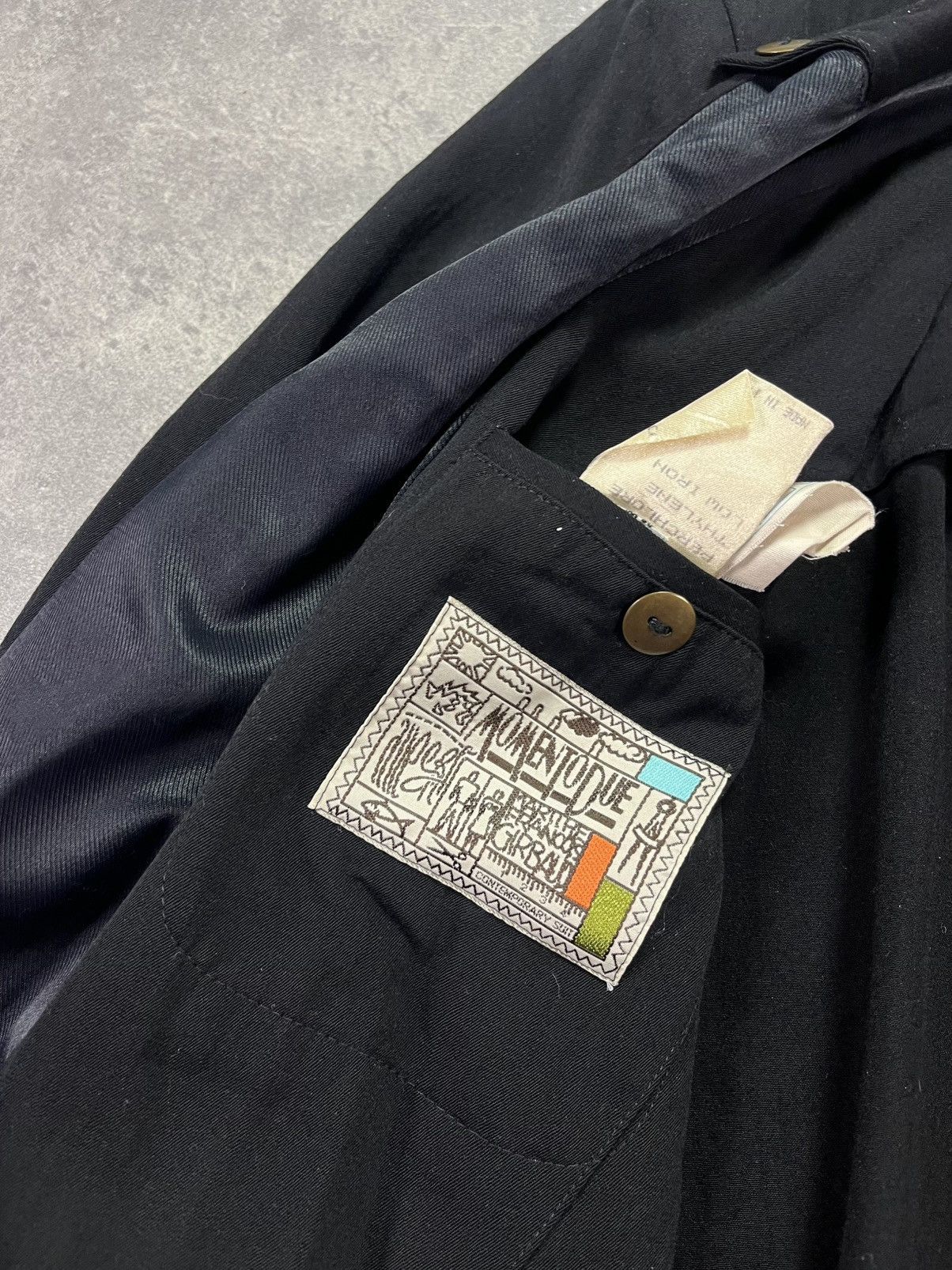 Marithe + Francois Girbaud 80s/90s Marithe Francois Girbaud Momentodue Blazer Jacket 50 Size 40R - 10 Thumbnail