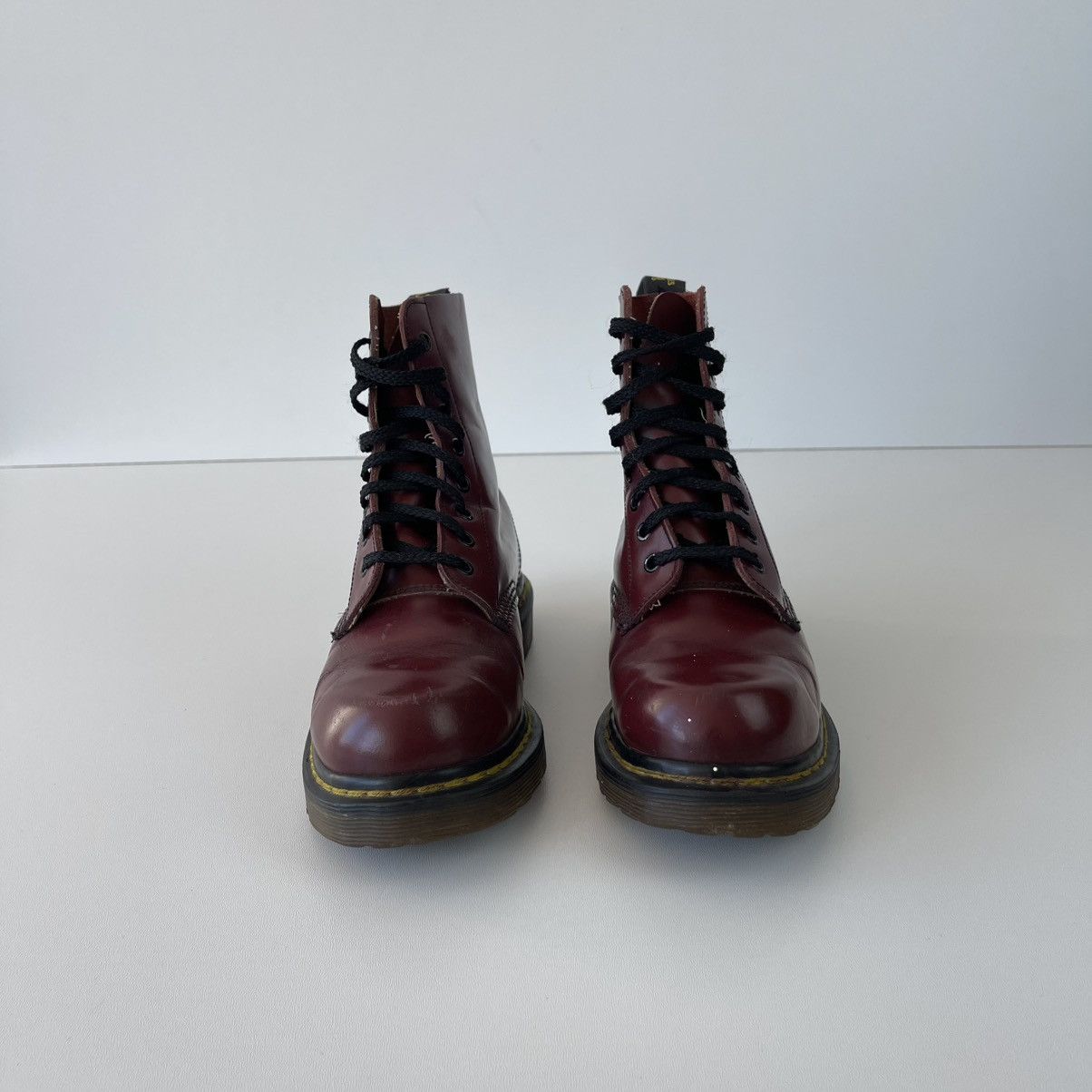 Dr. Martens Dr.Martens 1460 80’s Vintage Boots Cherry Red Made England Size US 6.5 / IT 36.5 - 3 Thumbnail