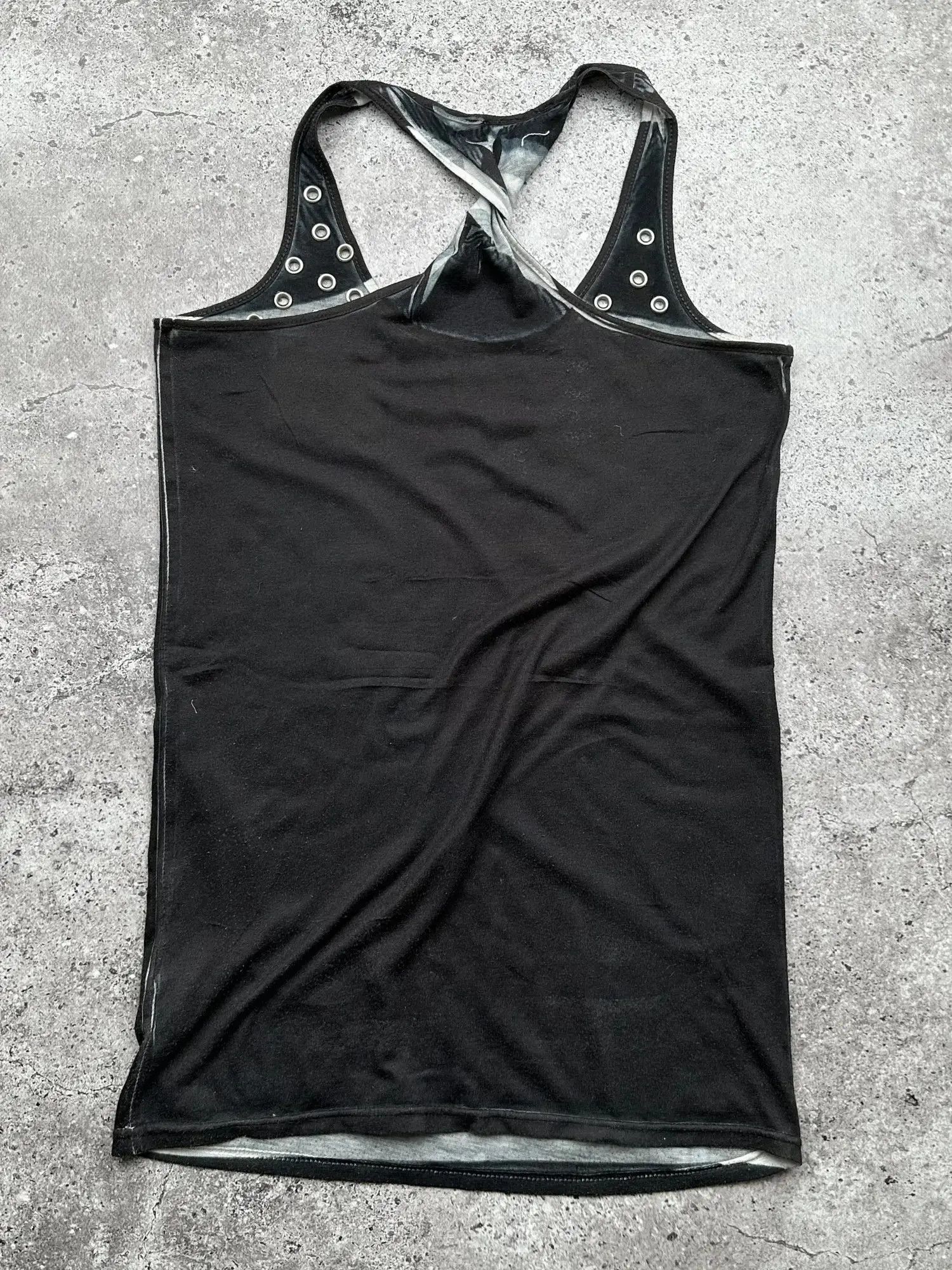 Japanese Brand Vintage Printed Tank Top C255(V618)(E8) Size S / US 4 / IT 40 - 2 Thumbnail