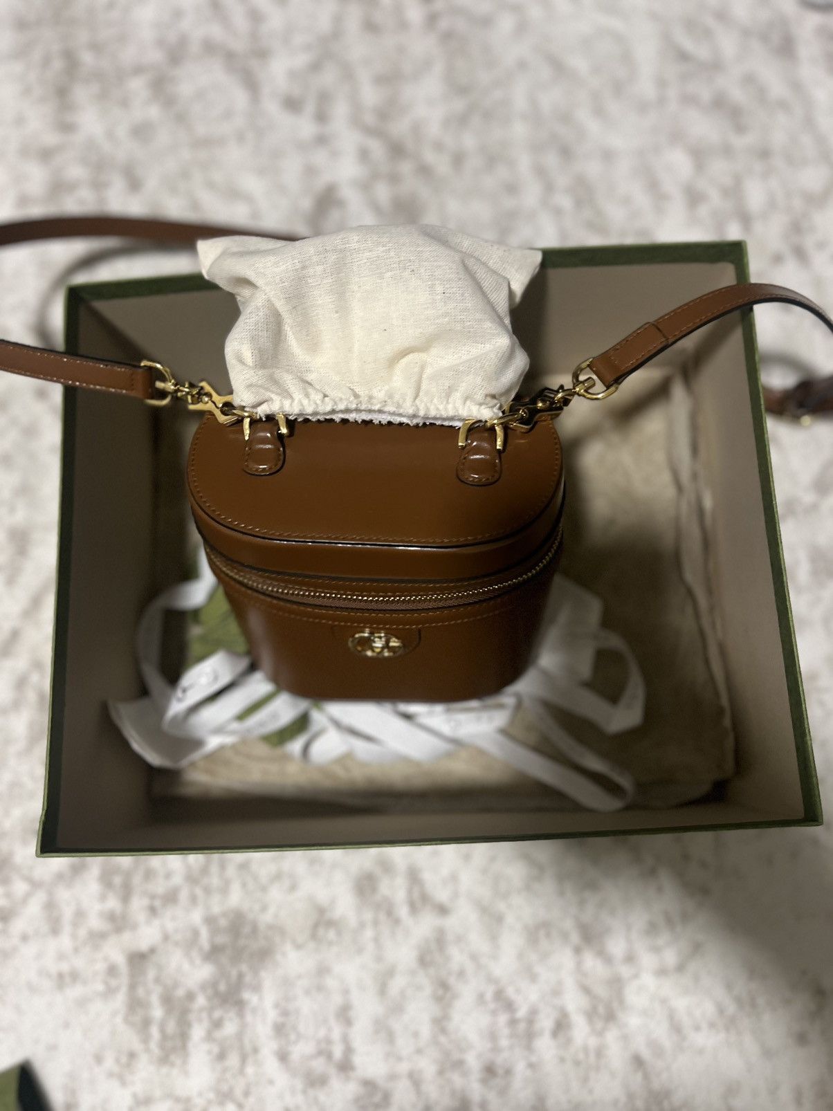 Gucci Gucci Calfskin Mini Bamboo Top Handle Shoulder Bag Black Size ONE SIZE - 3 Thumbnail