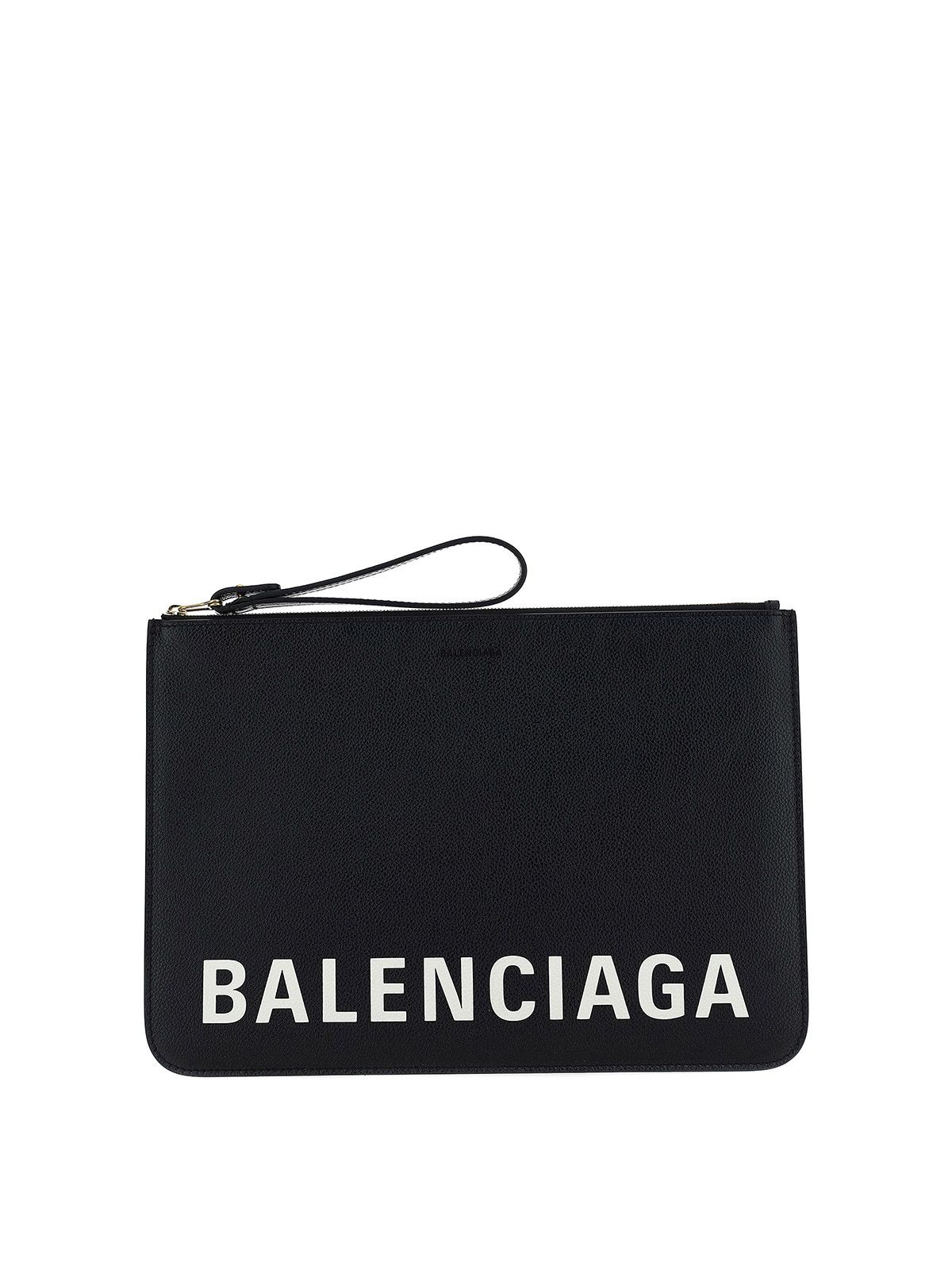 Balenciaga oc11z0225 Size: OS / Cash Large Pouch With Handle in Black Size ONE SIZE - 1 Thumbnail