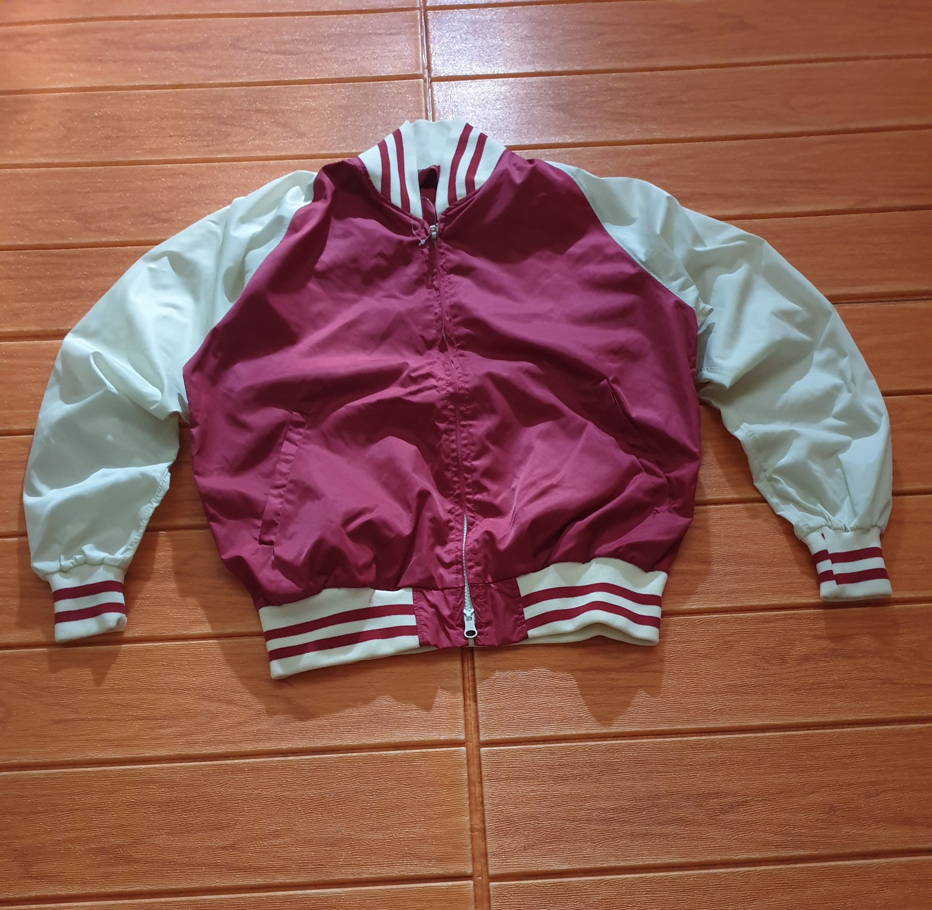 Japanese Brand RED COLOUR VARSITY harajuku style JACKET Size US S / EU 44-46 / 1 - 3 Thumbnail