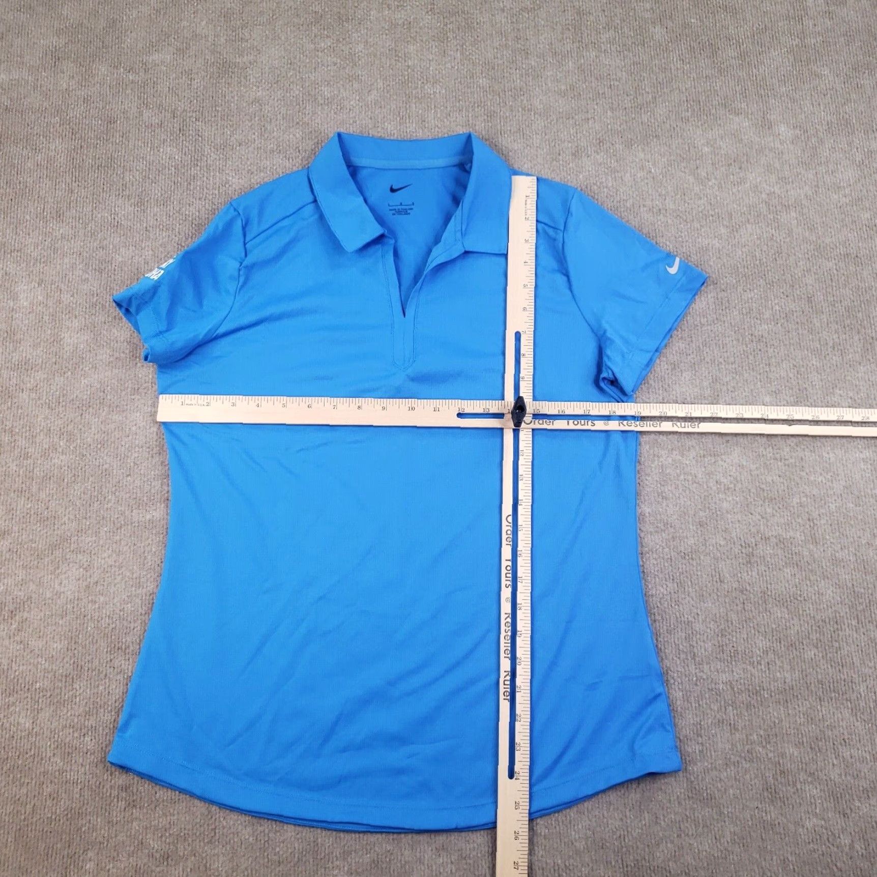 Nike Nike Polo Shirt Womens Large Blue Casual Golf Lightweight Wicking Logo Polo Nike Shirt Womens Large Blue Casual Golf Lightweight Wicking Logo Size L / US 10 / IT 46 - 2 Thumbnail