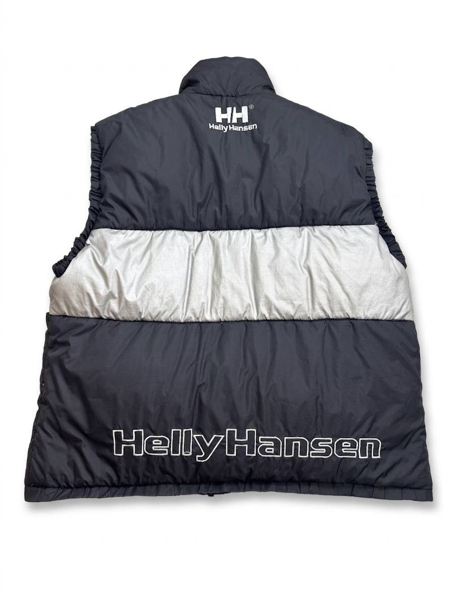 Helly Hansen Vintage Helly Hansen Silver Puffer Vest XL Big Logo Gorpcore Size US XL / EU 56 / 4 - 2 Thumbnail