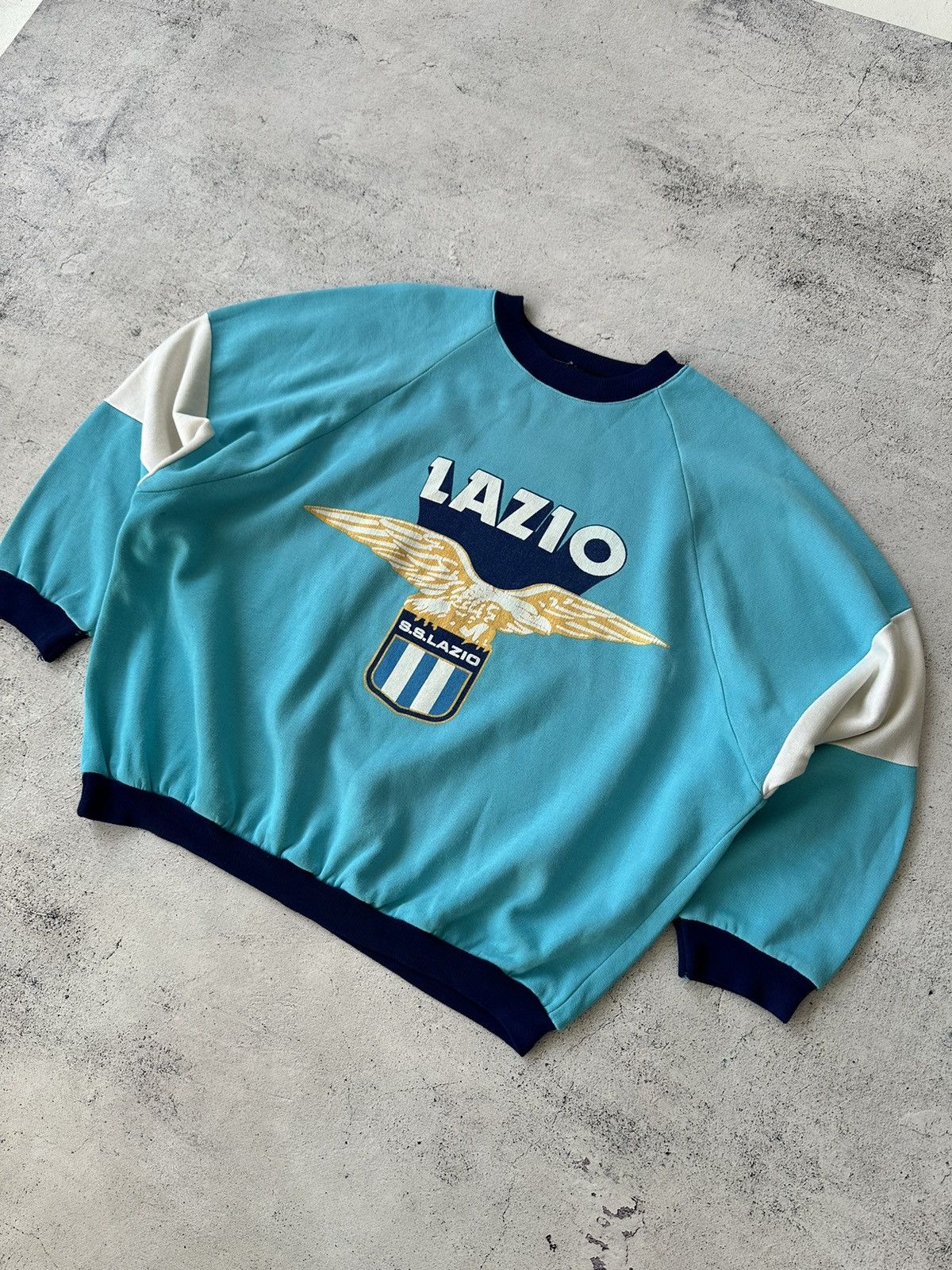 Vintage 1990/91 Lazio Le Felpe Dei Grandi Club Sweatshirt Size US M / EU 48-50 / 2 - 4 Thumbnail
