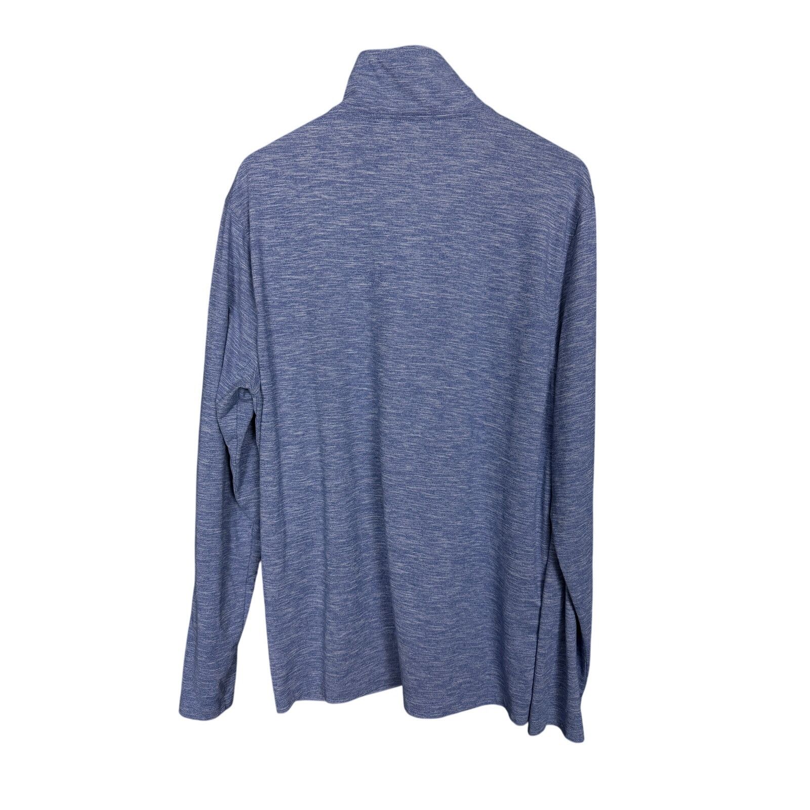 J.Crew J.Crew Performance Athletic Blue 1/4 Zip L/S Men's Shirt XL Size US XL / EU 56 / 4 - 2 Thumbnail