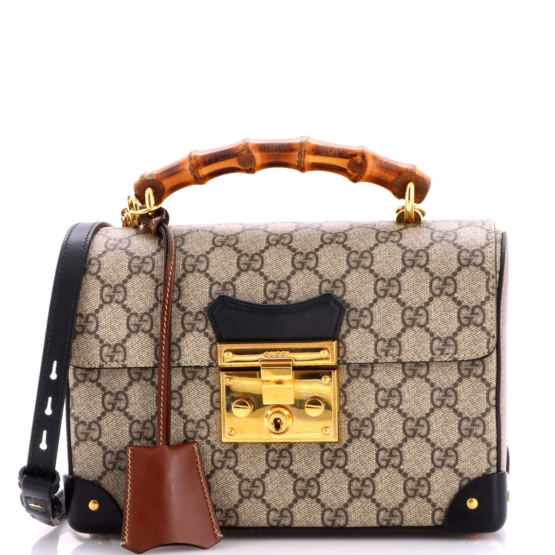 Gucci Padlock Bamboo Shoulder Bag, Women's