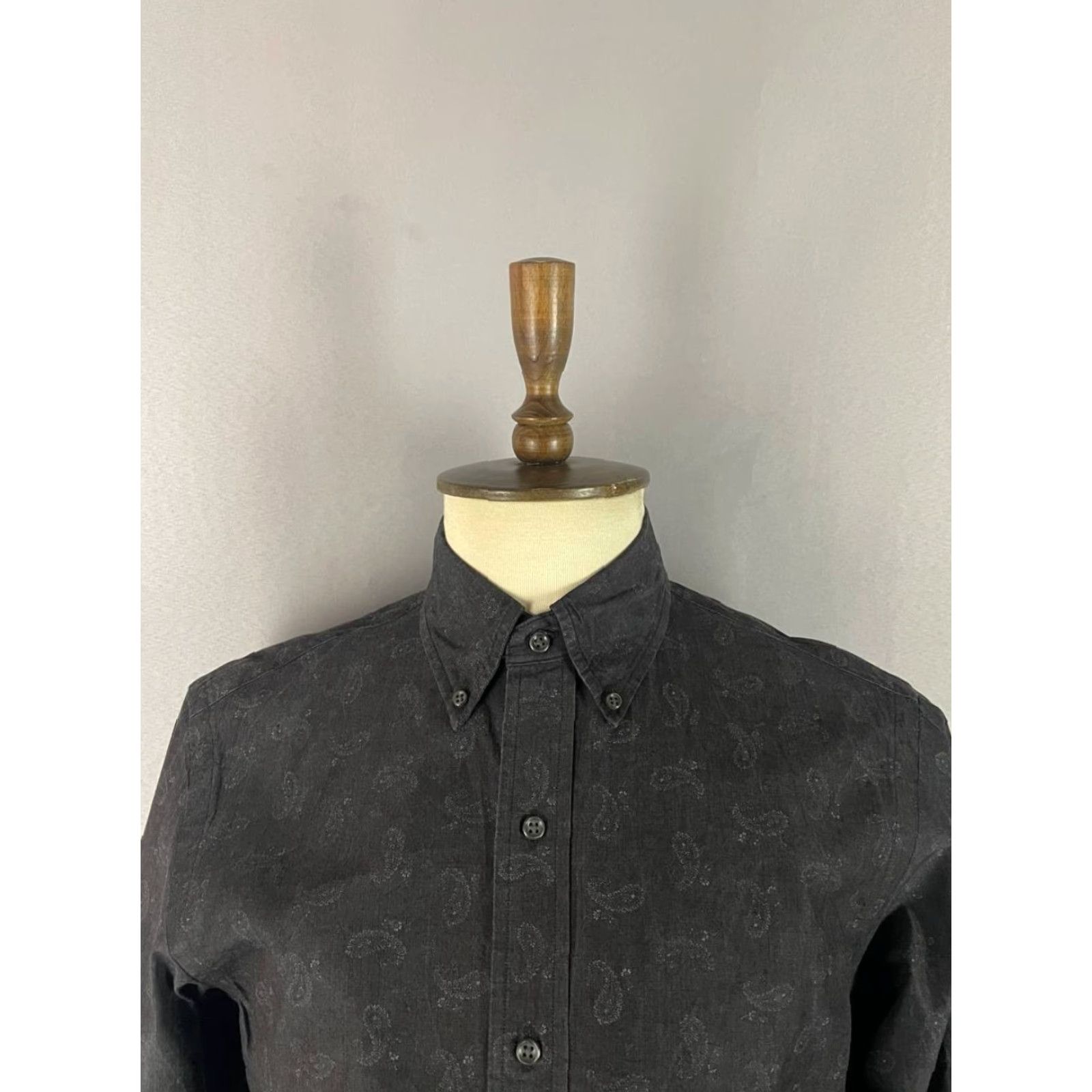 Ralph Lauren Ralph Lauren Mens Slim-Fit Button-Down Shirt M Black Paisley Long Sleeve Size US M / EU 48-50 / 2 - 4 Thumbnail