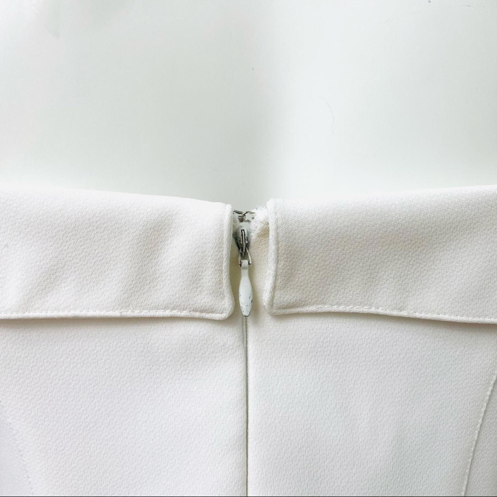 Thierry Mugler VTG THEIRRY MUGLER Iconic Vintage White Bandeau Sheath Dress Size S / US 4 / IT 40 - 8 Thumbnail