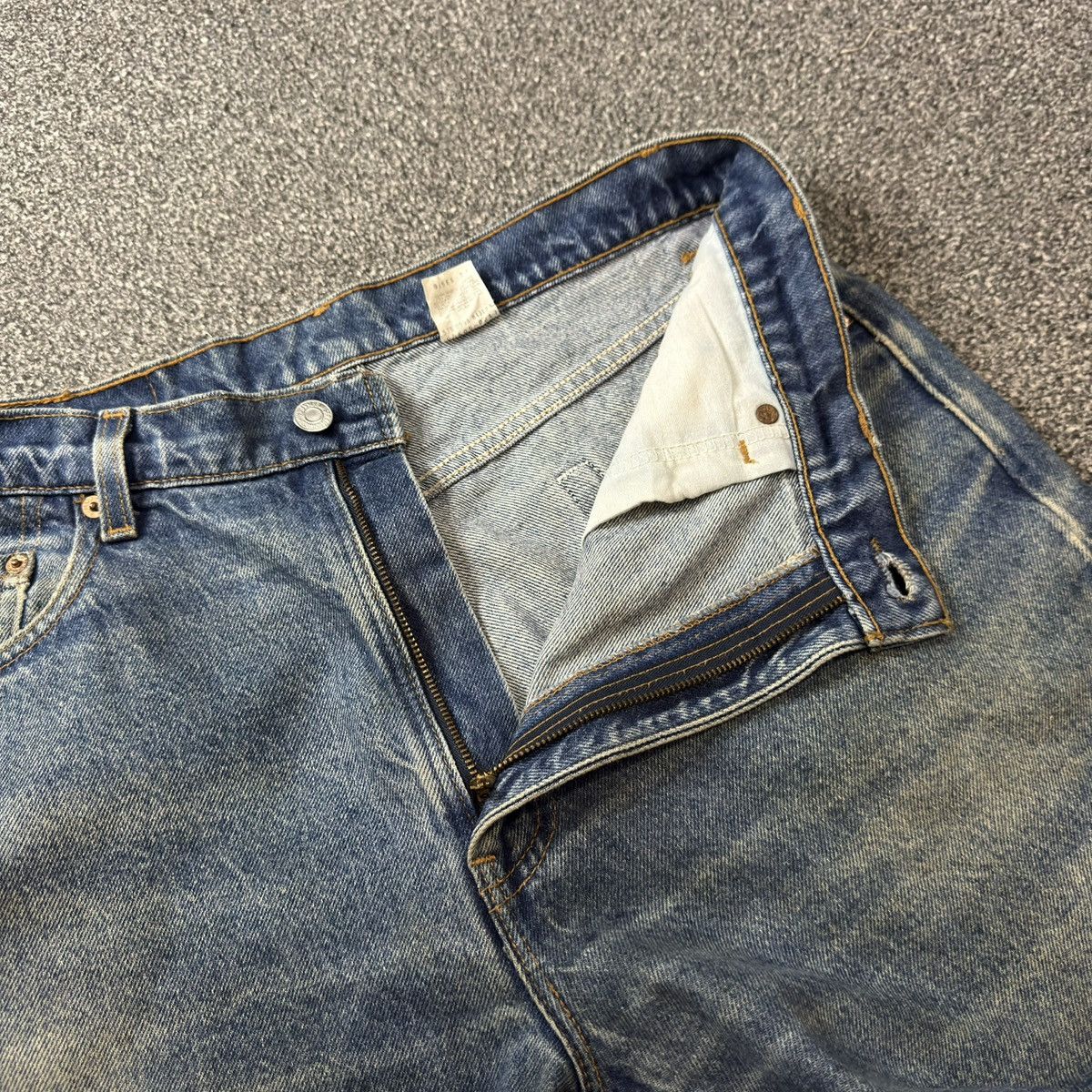Levi's Levis 505 Regular Fit Straight Leg Dirty Denim W35 y2k Style Size US 36 / EU 52 - 12 Thumbnail